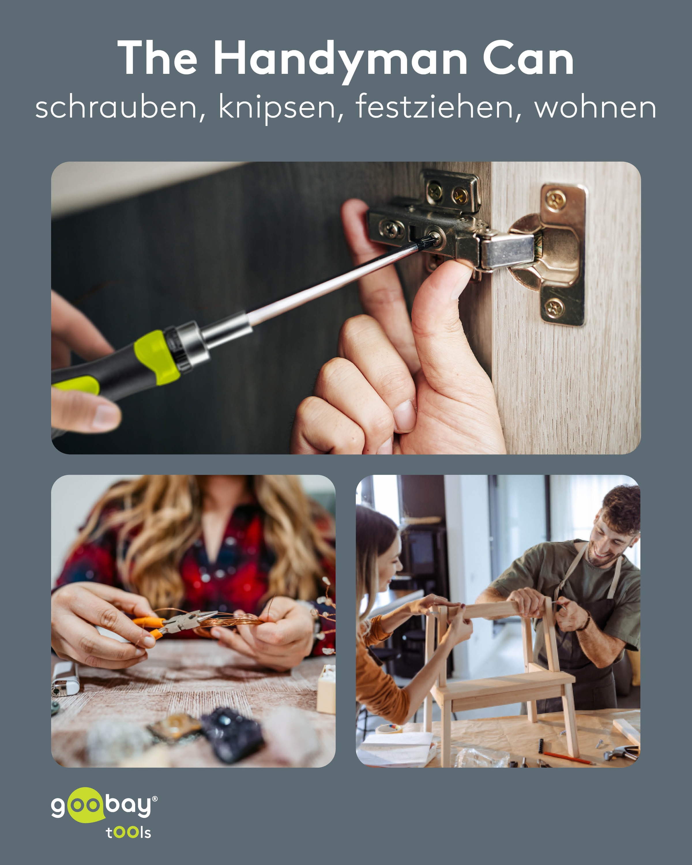 GOOBAY TOOLS Werkzeug-Set Advanced, 77846, 49-teilig