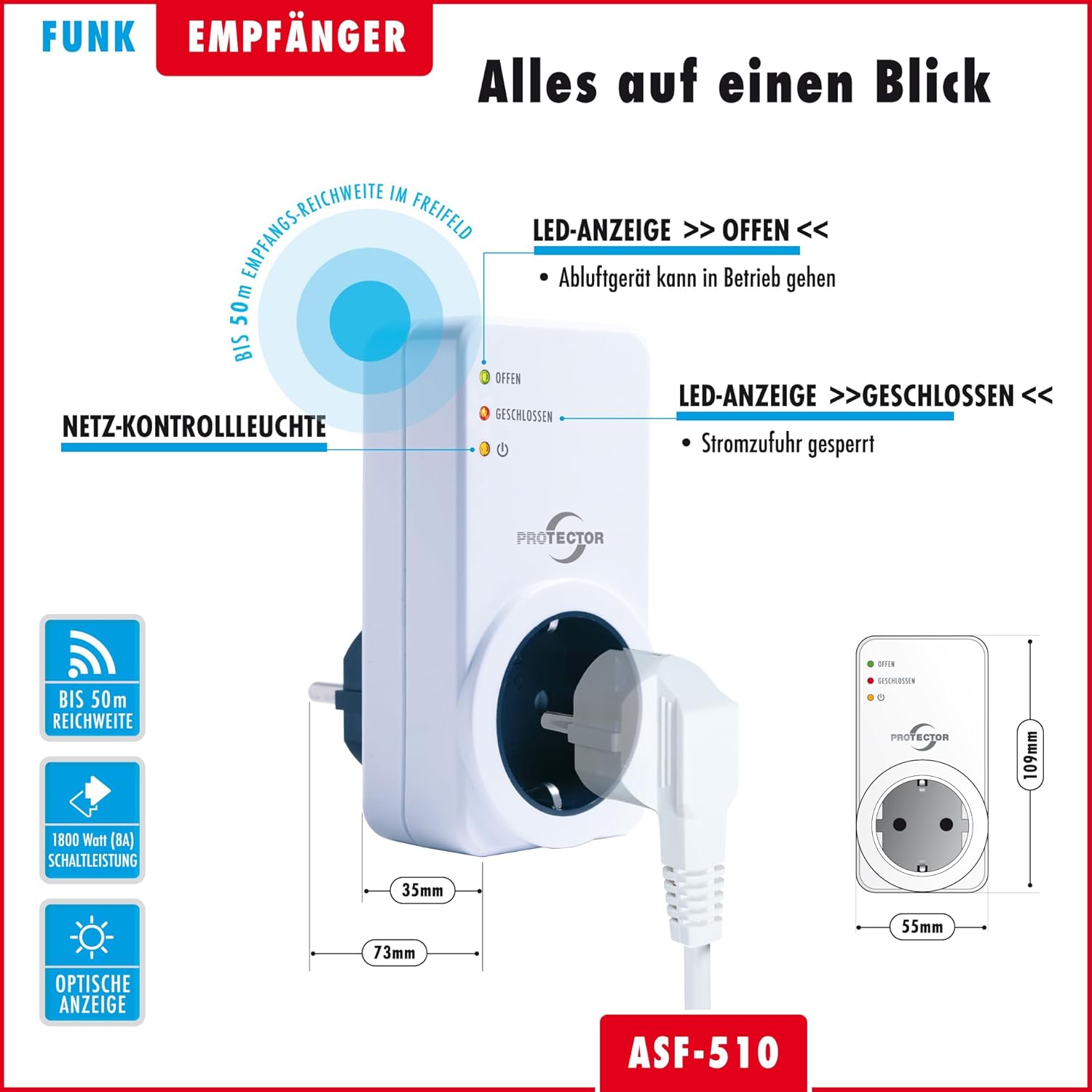 Abluftsteuerung PROTECTOR ASF-510