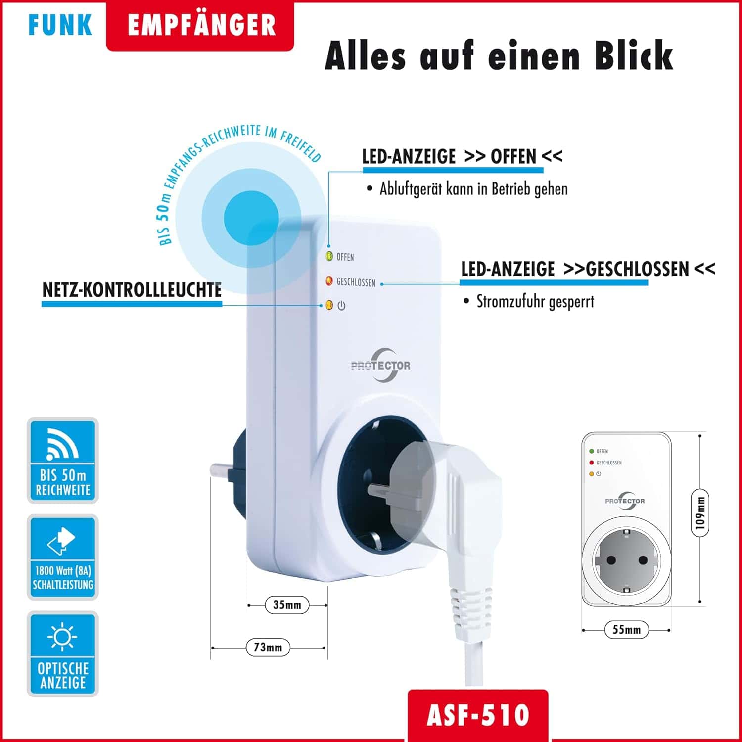 Abluftsteuerung PROTECTOR ASF-510