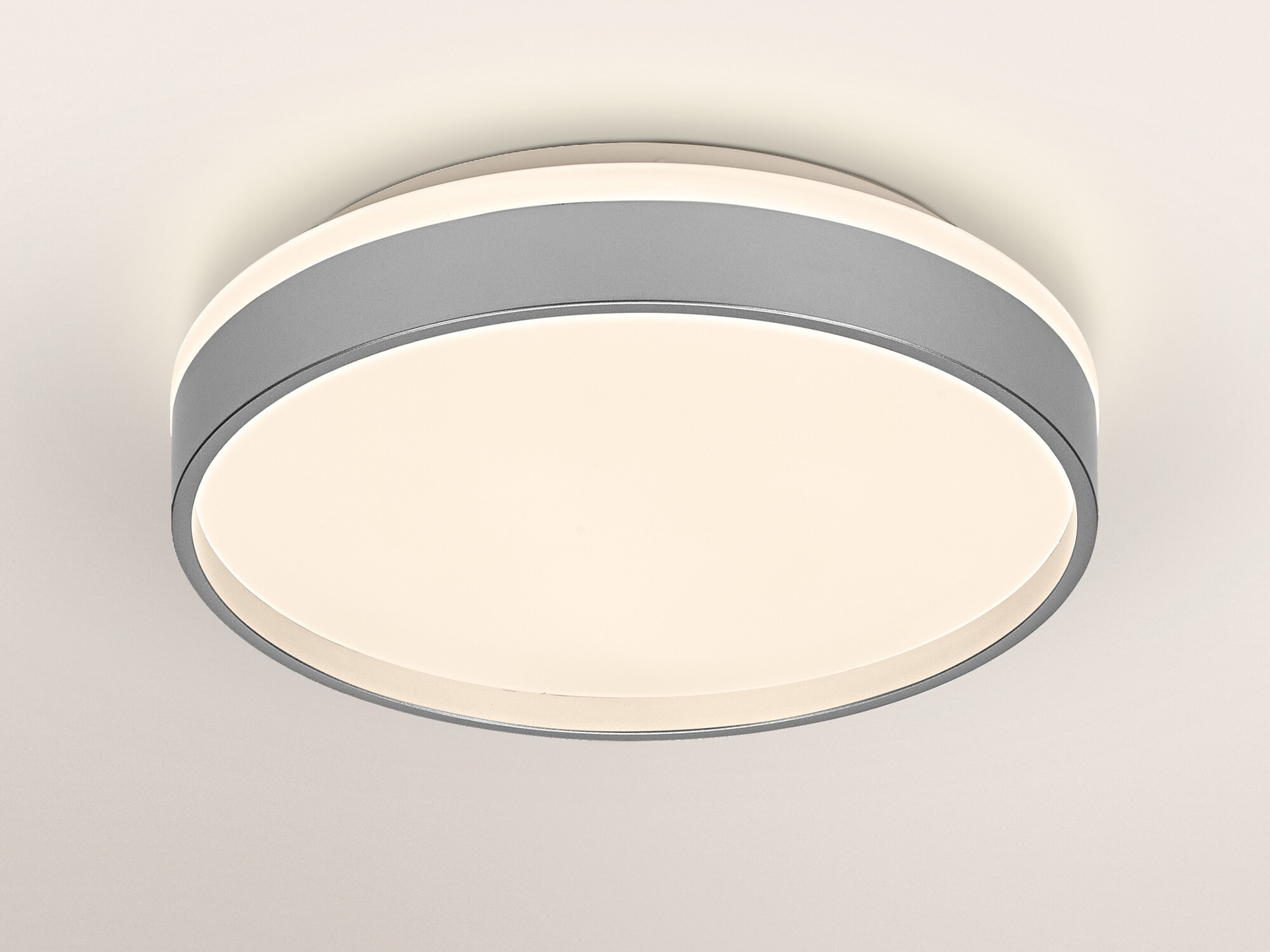 OSRAM LED-Deckenleuchte, 16W, 3000K, 1000lm, warmweiß, IP20, silber, Ø30cm OSRAM LED-Deckenleuchte, 16W, 3000K, 1000lm, warmweiß, IP20, silber, Ø30cm
