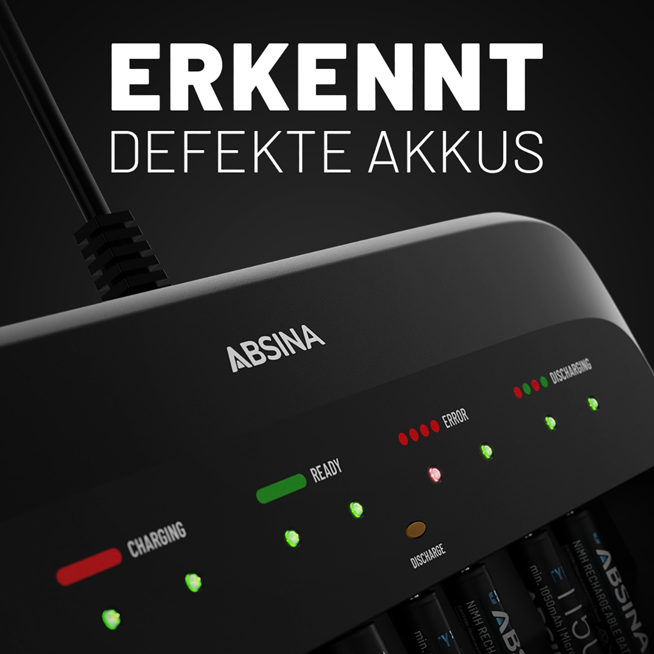 ABSINA Akku-Ladegerät X10