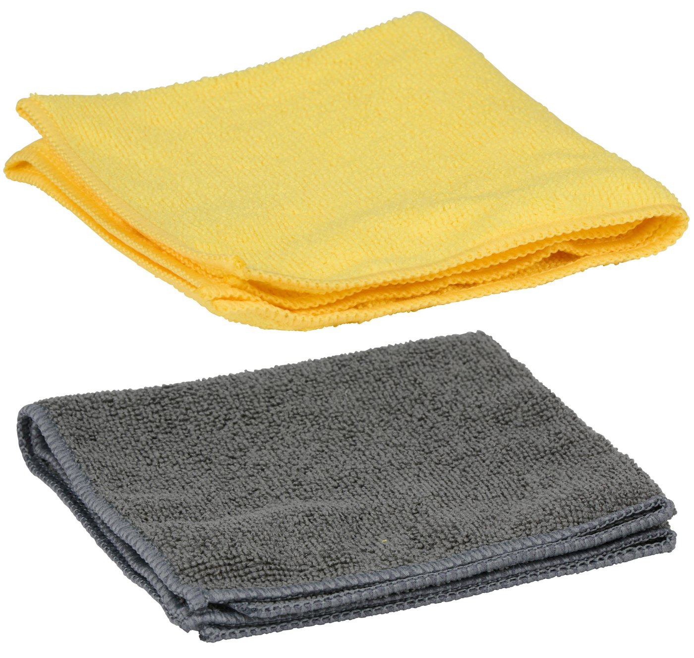 DUNLOP Mikrofasertuch, 30x30 cm, gelb/grau DUNLOP Mikrofasertuch, 30x30 cm, gelb/grau