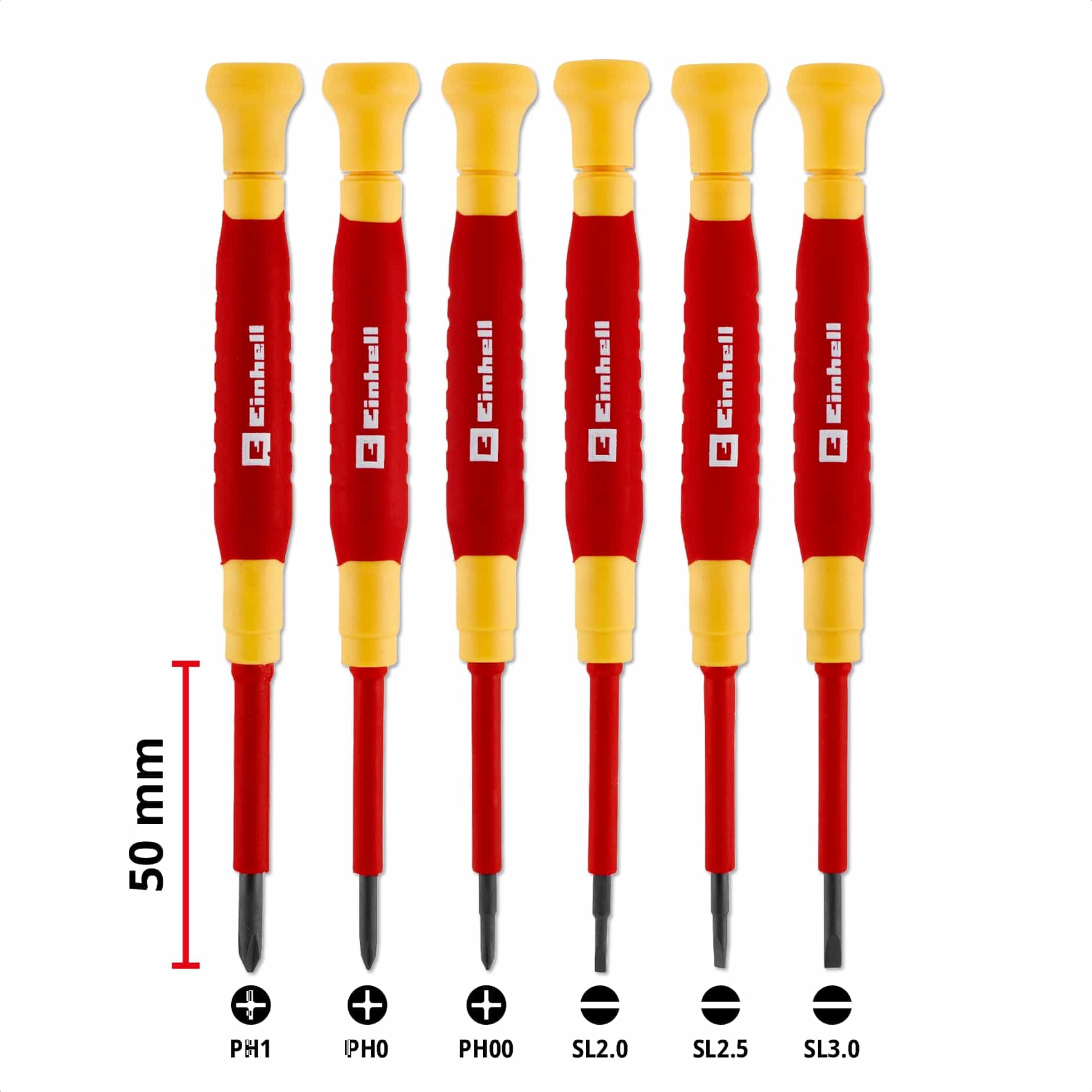 EINHELL Feinmechanik-Schraubendreher-Set VDE, 370542, 6-teilig