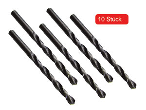 HSS-Spiralbohrer, Ø 1,00 mm, 10 Stück