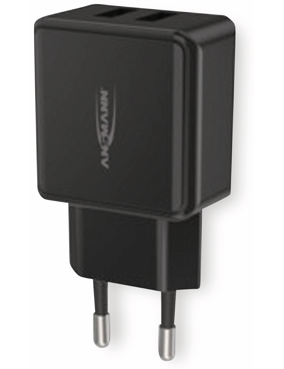 ANSMANN USB-Ladegerät HC212, 5 V, 2,4 A, 2-Port, schwarz ANSMANN USB-Ladegerät HC212, 5 V, 2,4 A, 2-Port, schwarz