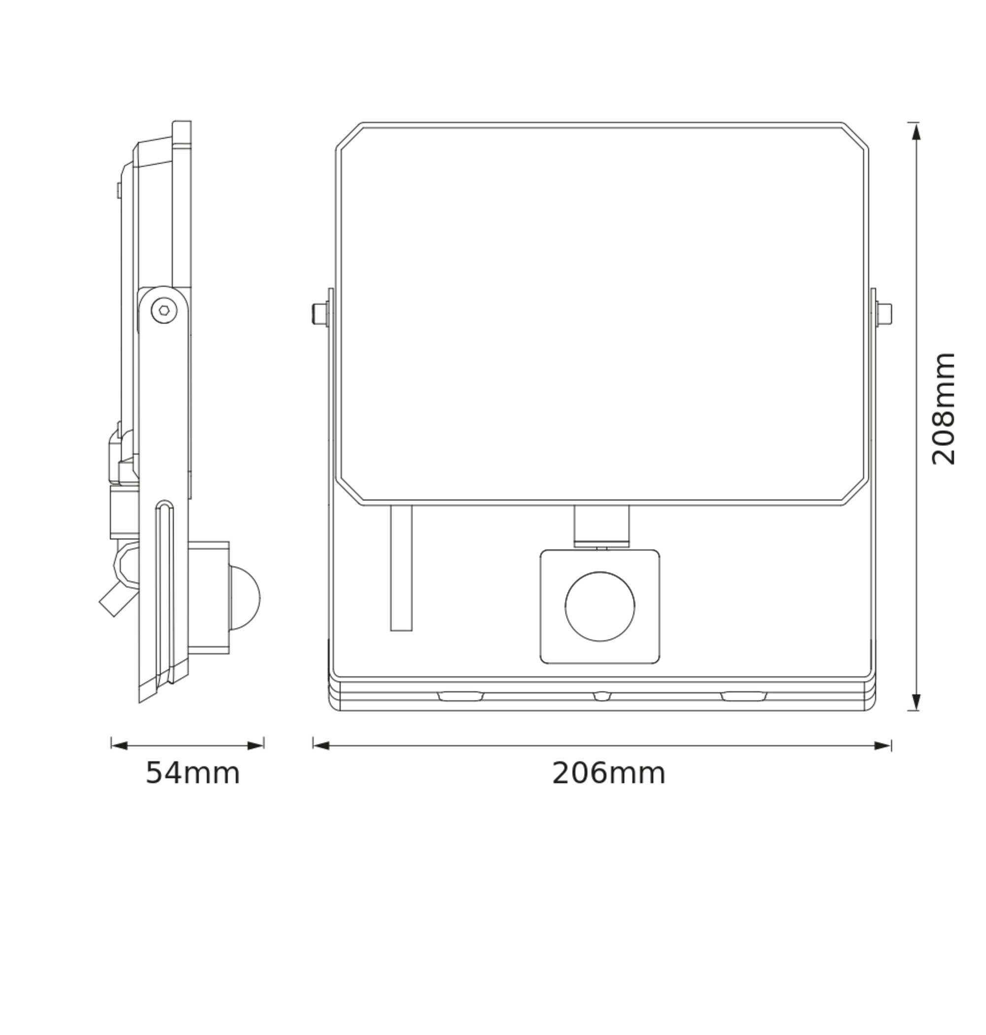 OSRAM LED-Fluter, 50W, 4500lm, 6500K, 105°, IP65, kaltweiß, Sensor OSRAM LED-Fluter, 50W, 4500lm, 6500K, 105°, IP65, kaltweiß
