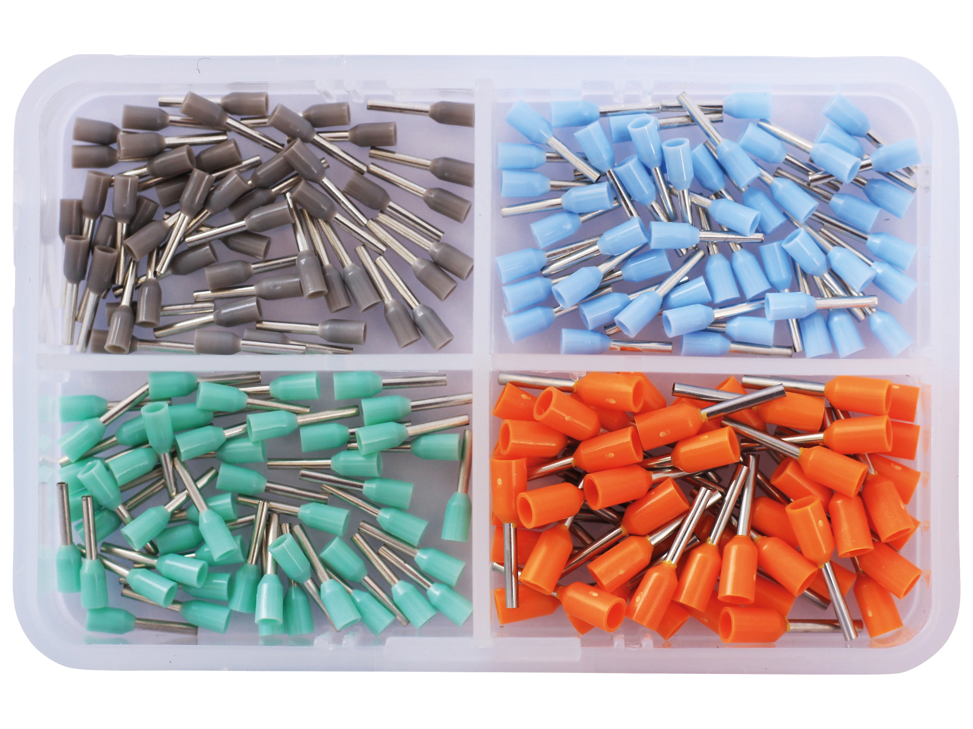 QUADRIOS Aderendhülsen-Set 2010C392, 0,14-0,5 mm², Teilisoliert, 200 Stück QUADRIOS Aderendhülsen-Set, 2010C392, 0,14-0,5 mm², Teilisoliert, 200 St.