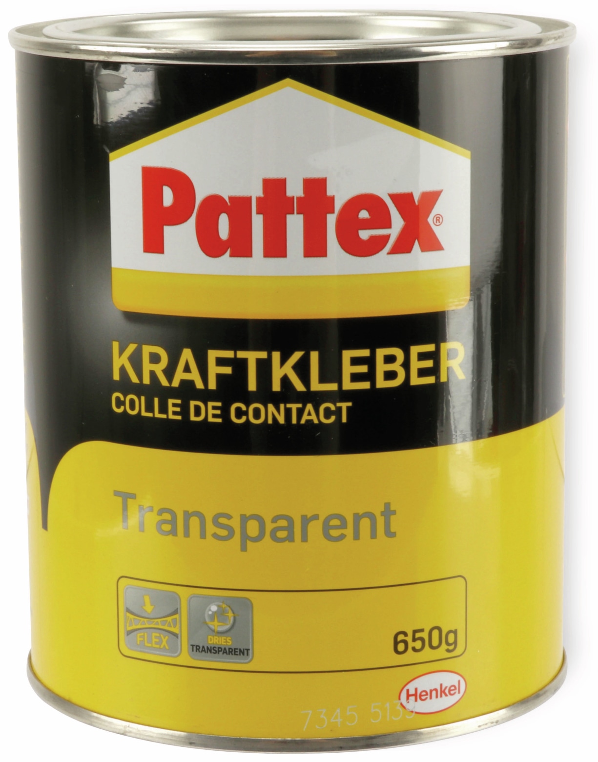 PATTEX, Kraftkleber transparent, PXT3C, Dose, 650g