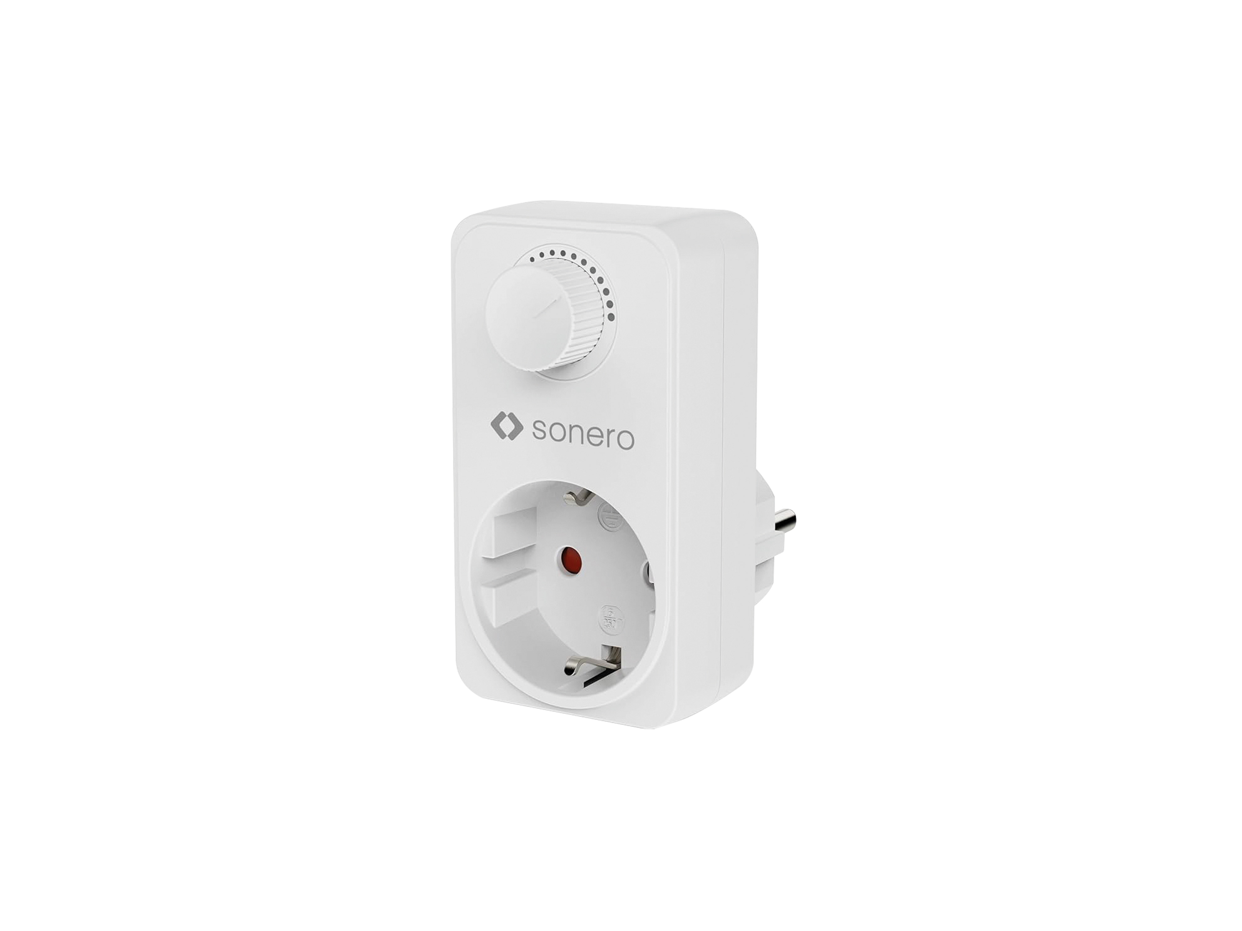 SONERO Steckdosendimmer X-PSD001, mit Drehregler, weiß SONERO Steckdosendimmer X-PSD001, mit Drehregler, weiß
