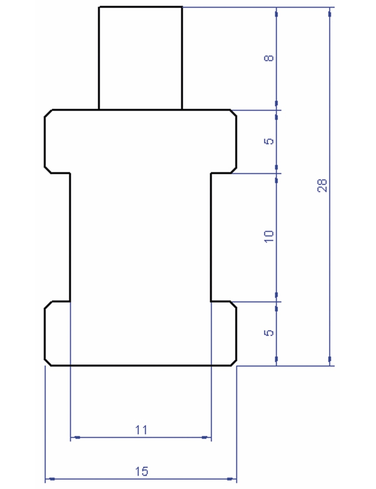 Rohr-Anlegefühler mit Sensor PT100, 3 m