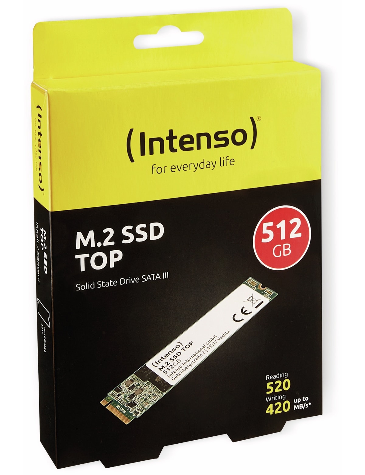 INTENSO M.2-SSD, 512 GB, MLC-FLASH INTENSO M.2-SSD, 512 GB, MLC-FLASH