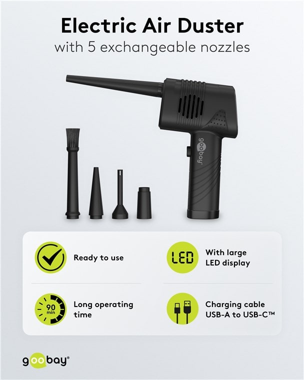 GOOBAY Elektrisches Staubgebläse, 61667