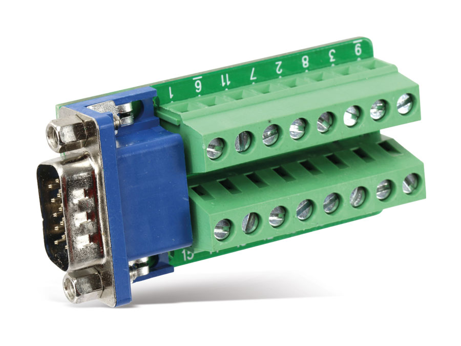 Sub-D Stecker, VGA 15-polig (3-reihig)