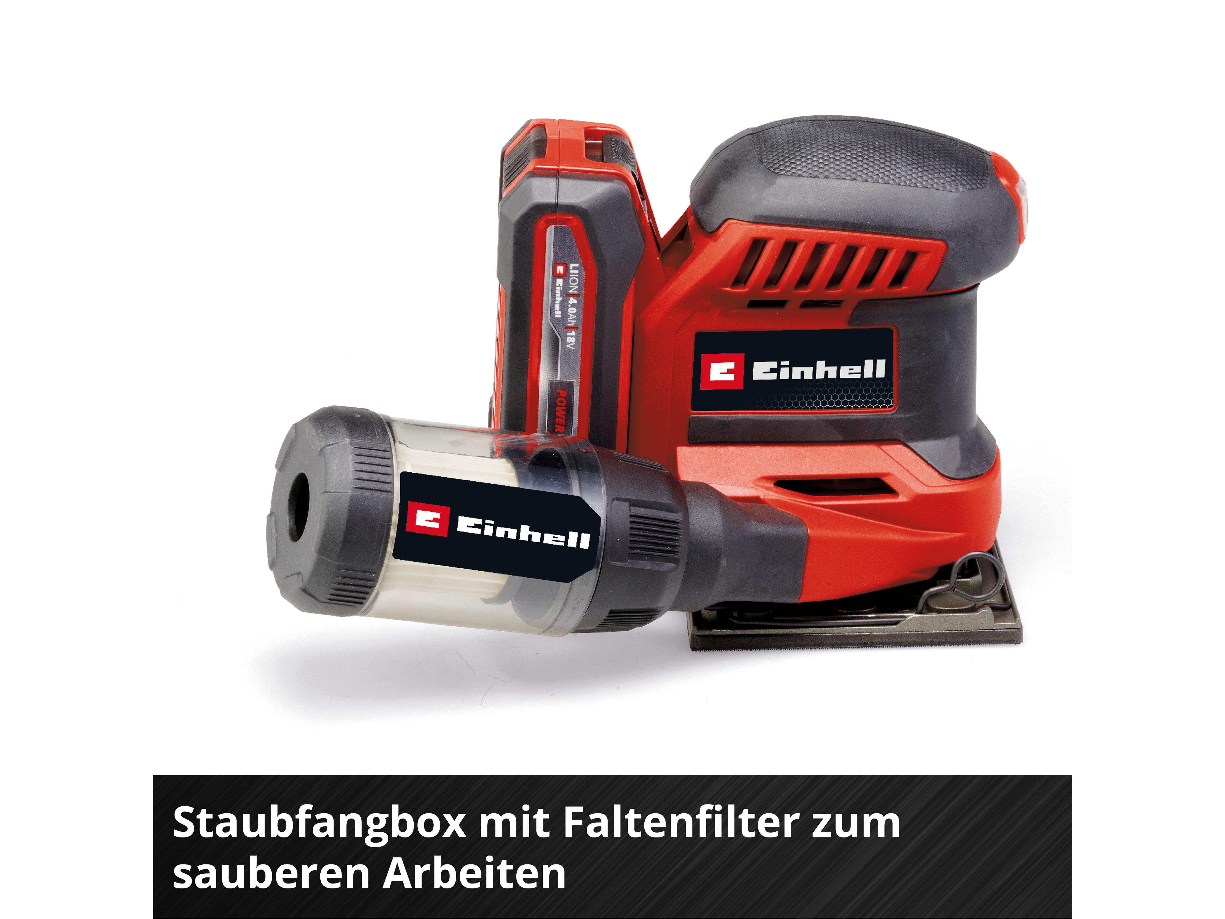 EINHELL Akku-Faustschleifer TE-OS 18/113 Li, Solo