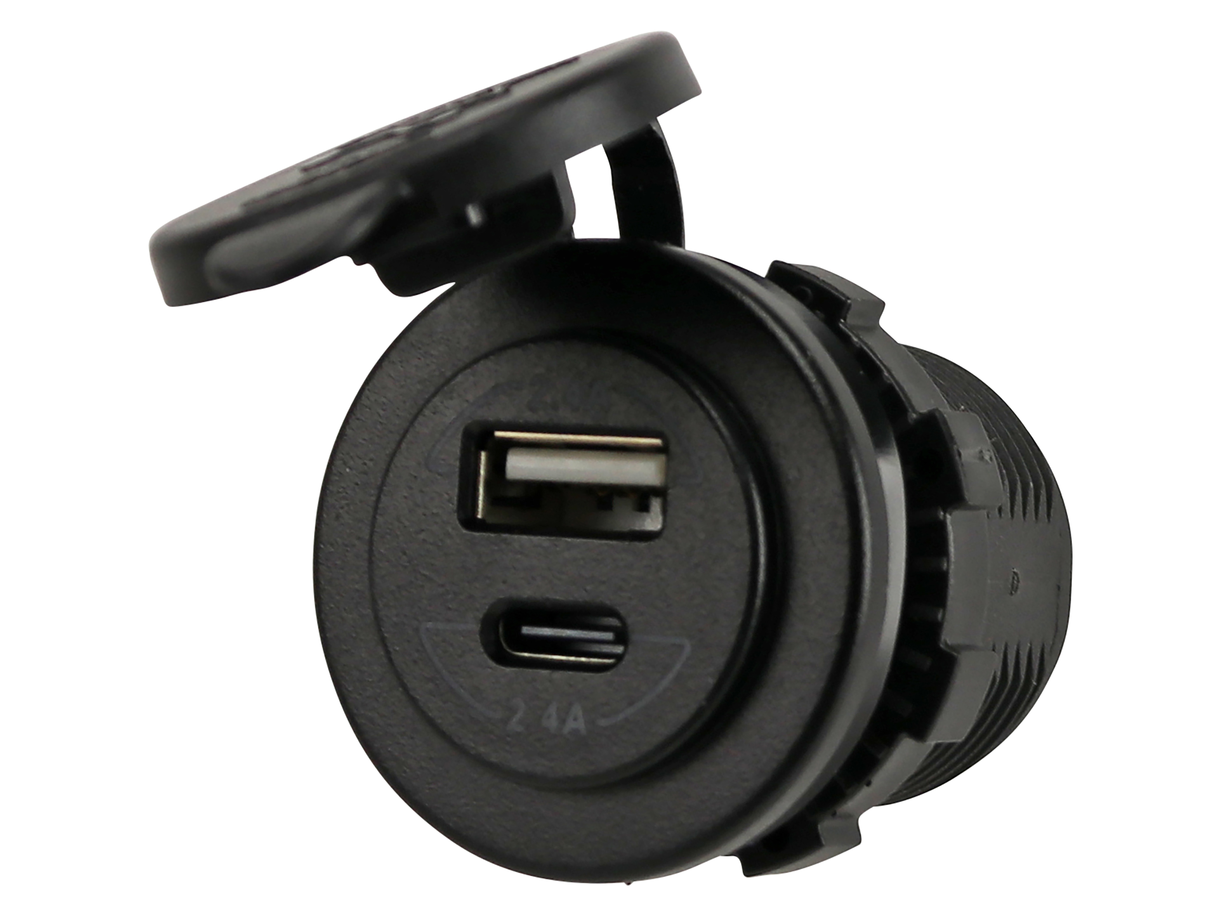 HP AUTOZUBEHÖR Einbausteckdose 20517, USB-C, USB-A