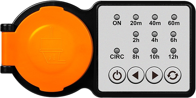 Outdoor Zeitschaltuhr LOGILINK, CEE 7/3, Timer, IP44, 3600 W, schwarz/orange