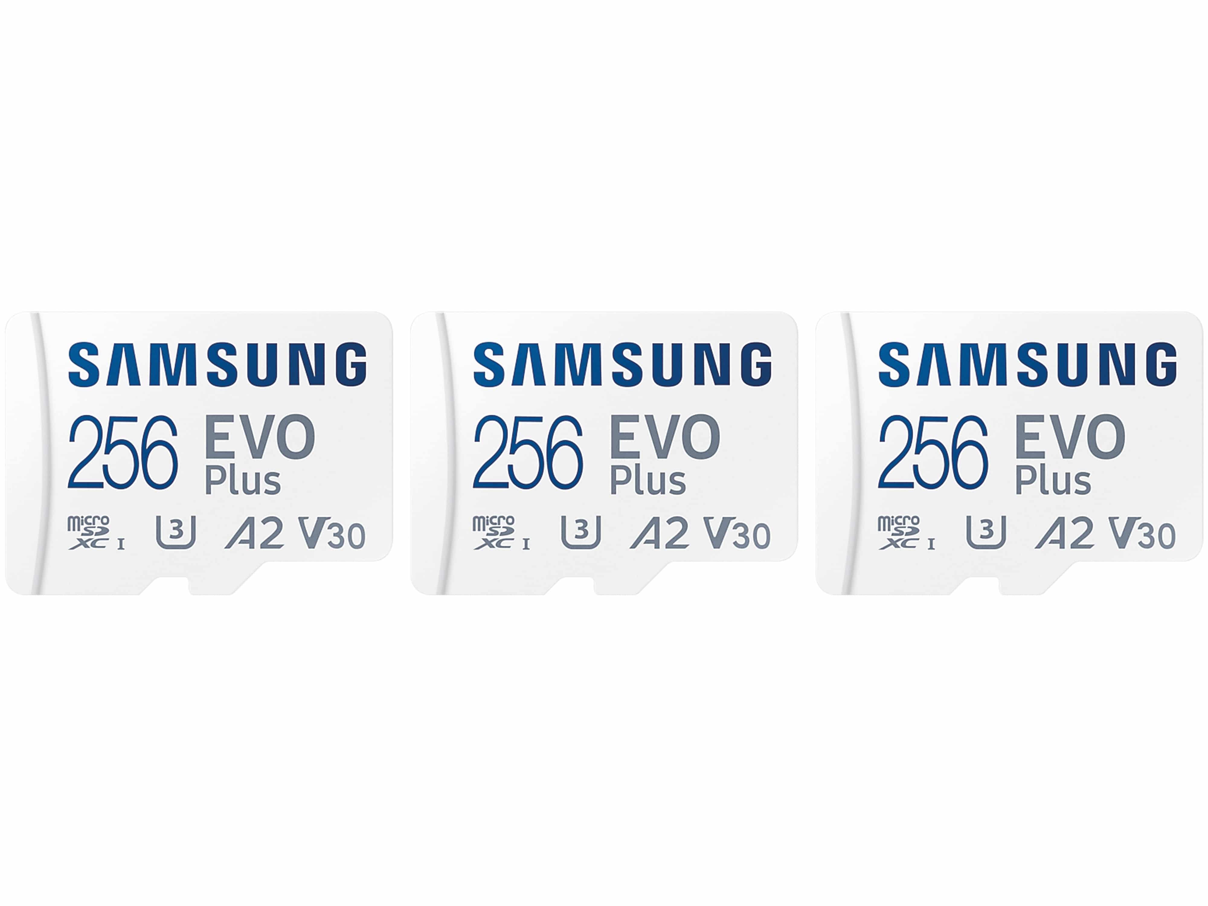 SAMSUNG MicroSDHX-Card Evo Plus 256GB 3er Pack