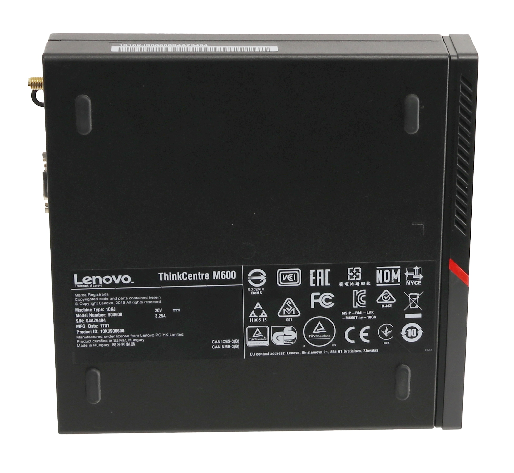 LENOVO PC ThinkCentre M600, Pentium N3010, 4GB, 16GB SSD, gebraucht LENOVO PC ThinkCentre M600, Pentium N3010, 4GB, 16GB SSD, gebraucht