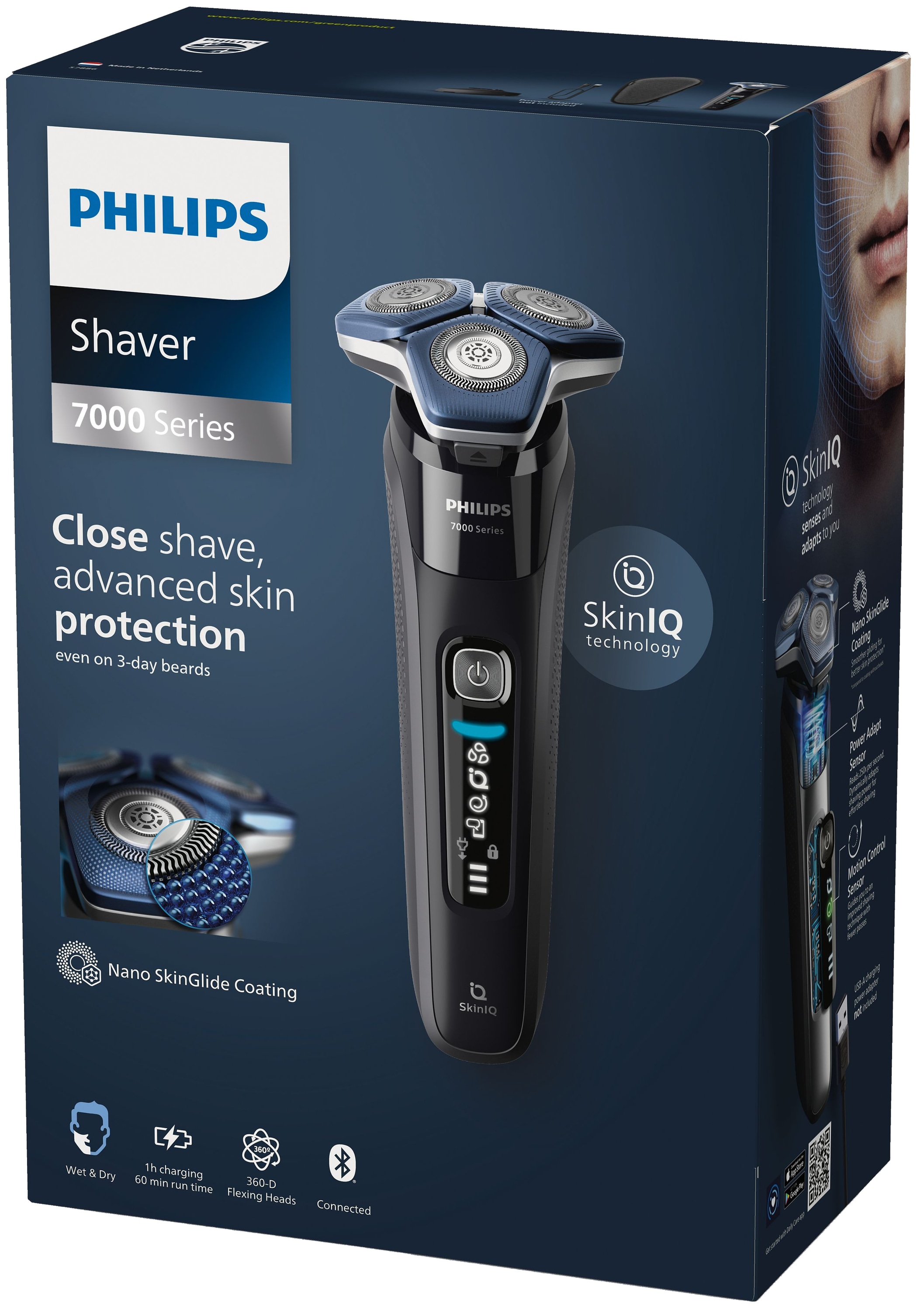 PHILIPS Rasierer Shaver Series 7000, S7886/35