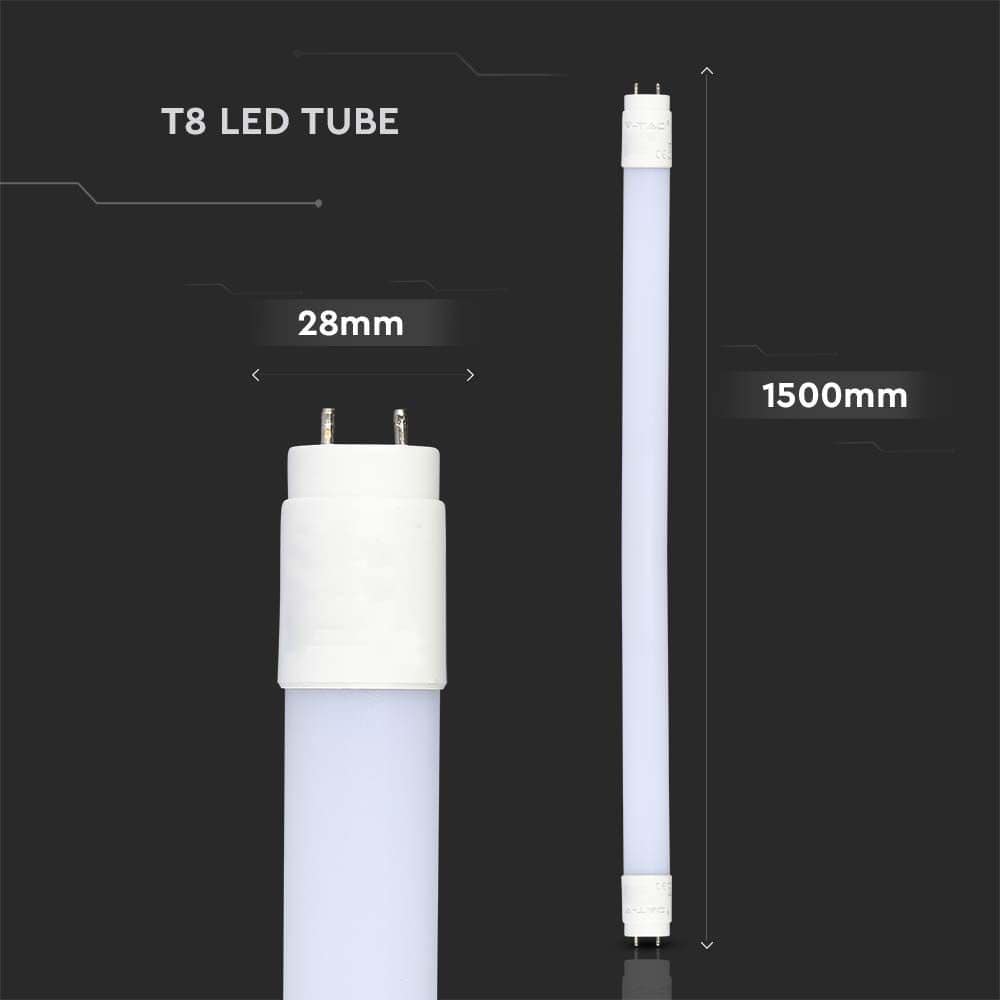 V-TAC LED-Röhre VT-1577, T8, G13, EEK: F, 20 W, 2100 lm, 3000 K, 1500 mm, 25 Stück V-TAC LED-Röhre VT-1577, T8, G13, EEK: F, 20 W, 2100 lm, 3000 K, 1500 mm, 25 Stück