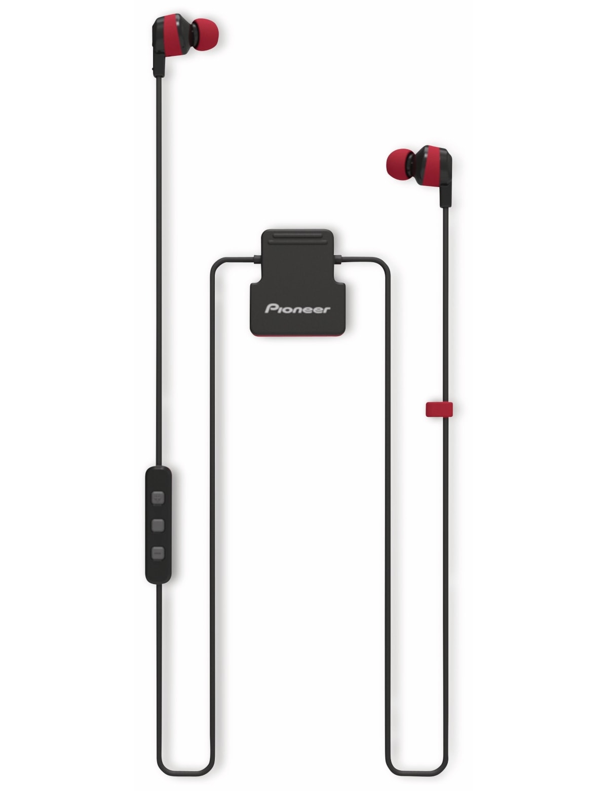 Pioneer In-Ear Ohrhörer SE-CL5BT, rot, Mikrofon, Bluetooth