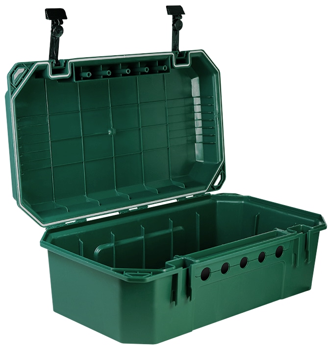 LOGILINK Kabelschutzbox LPS284, 4-fach, Steckerleiste, IP54, grün