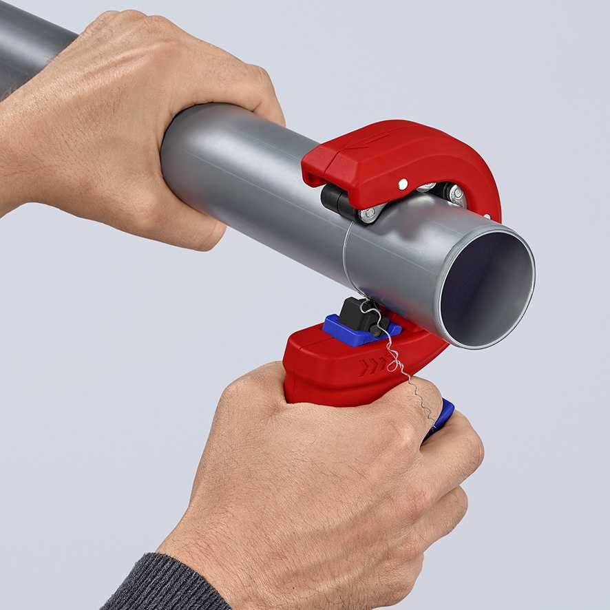 KNIPEX Rohrabschneider, DP50, 90 23 01 BK, für Kunststoff-Abflussrohre