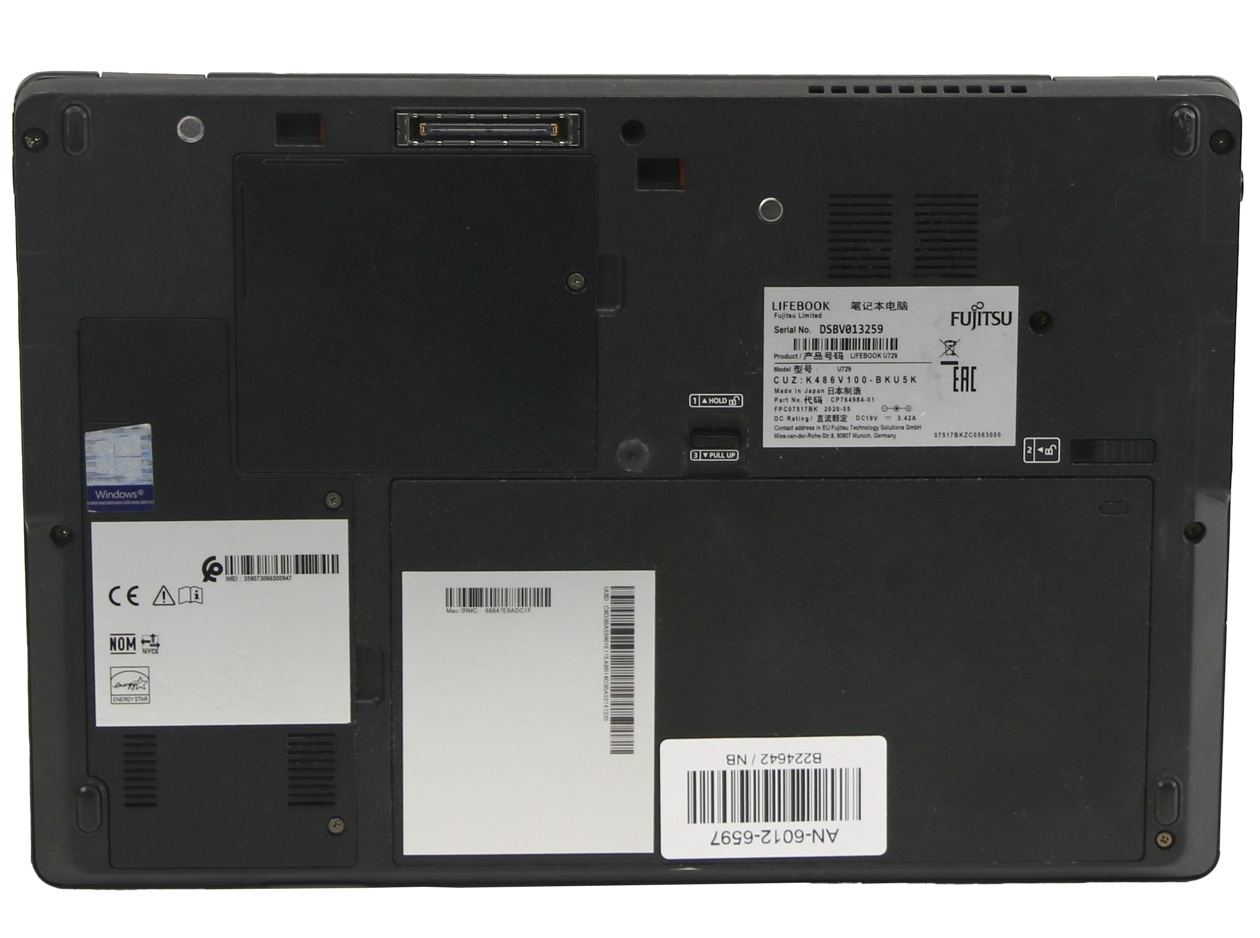 FUJITSU Notebook Lifebook U729, 31,75 cm (12,5"), i3, 8GB, 256GB, Win11Pro FUJITSU Notebook Lifebook U729, 31,75 cm (12,5"), i3, 8GB, 256GB, Win11Pro