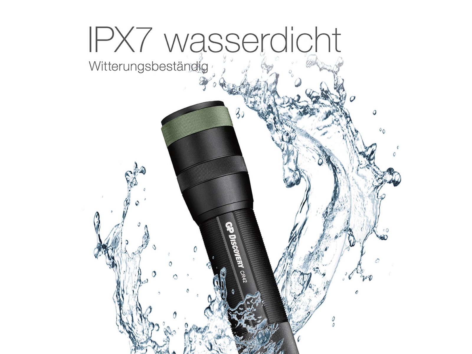 GP LED-Taschenlampe Discovery CR42, 1000 lm, 170 m