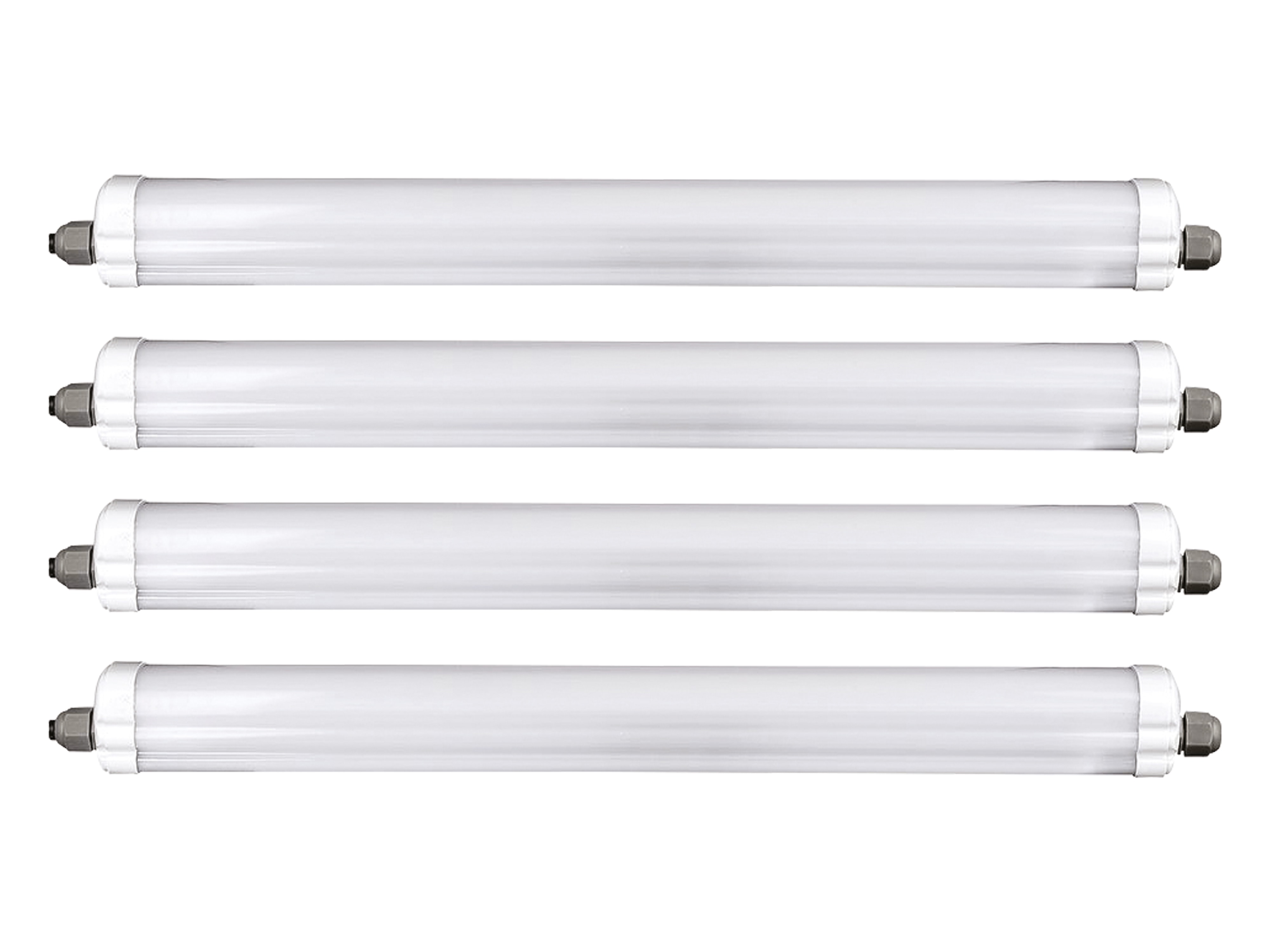 V-TAC LED-Feuchtraum-Wannenleuchte VT-1574-N, EEK: E, 48 W, 5760 lm, 6500 K, 1500 mm, 4 Stück