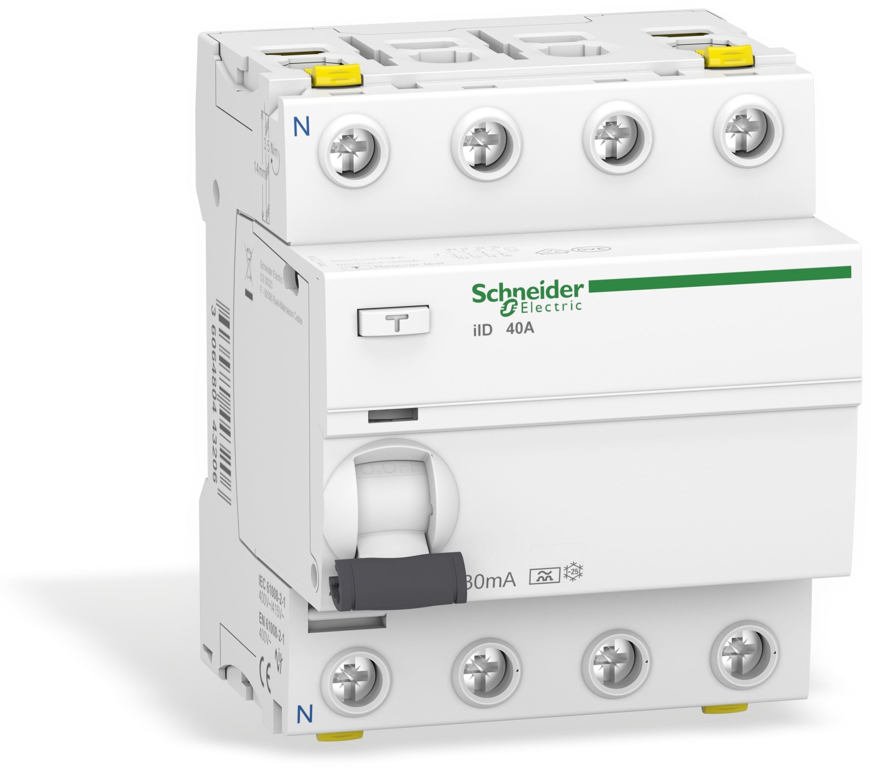 SCHNEIDER ELECTRIC Fehlerstrom-Schutzschalter A9Z21440, 40A SCHNEIDER ELECTRIC Fehlerstrom-Schutzschalter A9Z21440, 40A