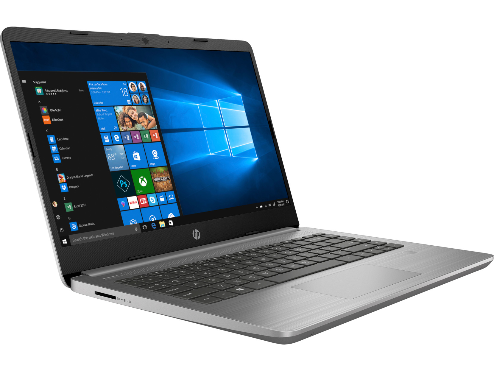 HP Notebook 340S G7 255F5ES, 35,6cm (14"), FullHD, 8GB DDR4, 512GB SSD, Windows 11 Pro