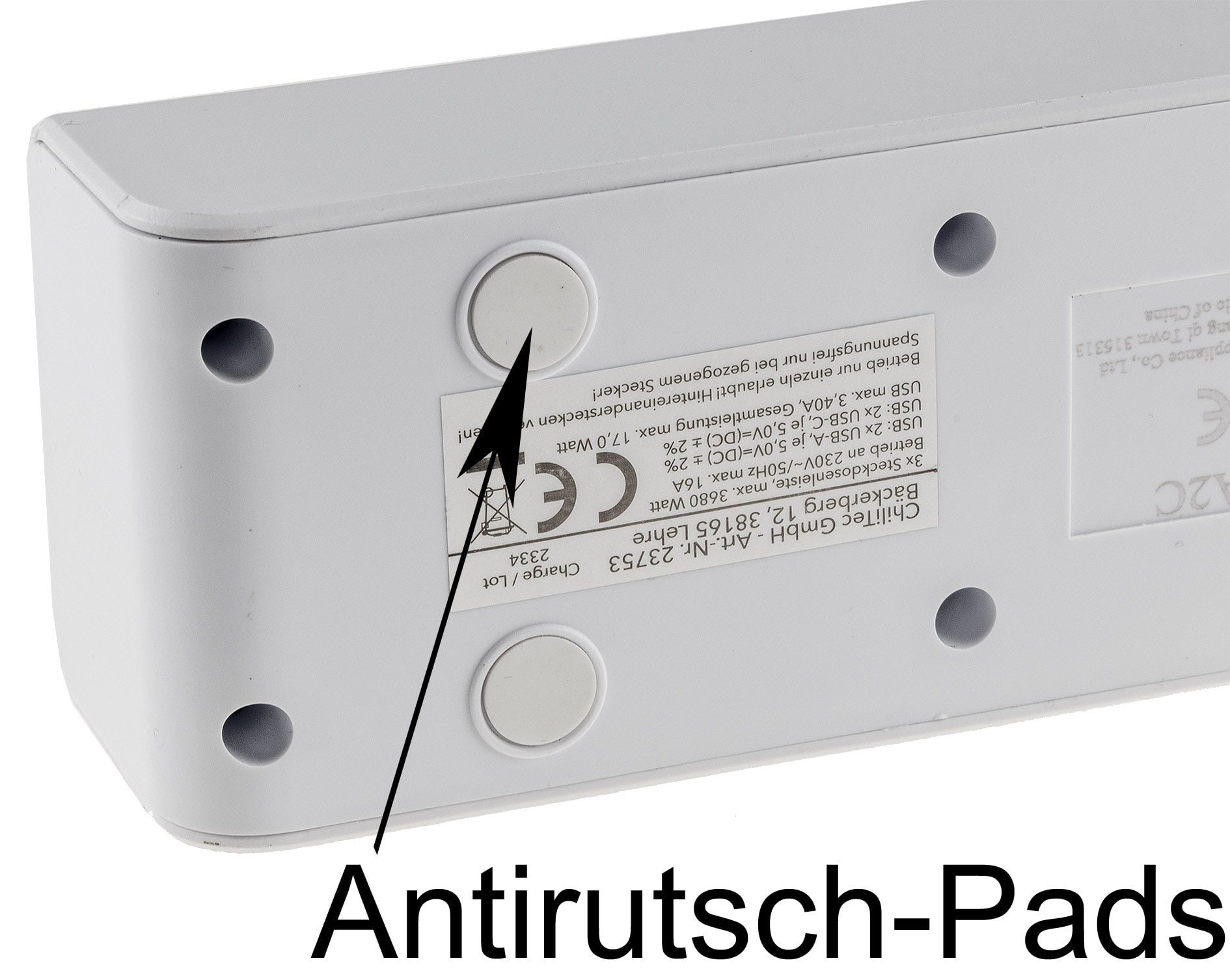 CHILITEC Steckdosenleiste, 3-fach, USB-A+C, 1,5 m Zuleitung, weiß CHILITEC Steckdosenleiste, 3-fach, USB-A+C, 1,5 m Zuleitung, weiß