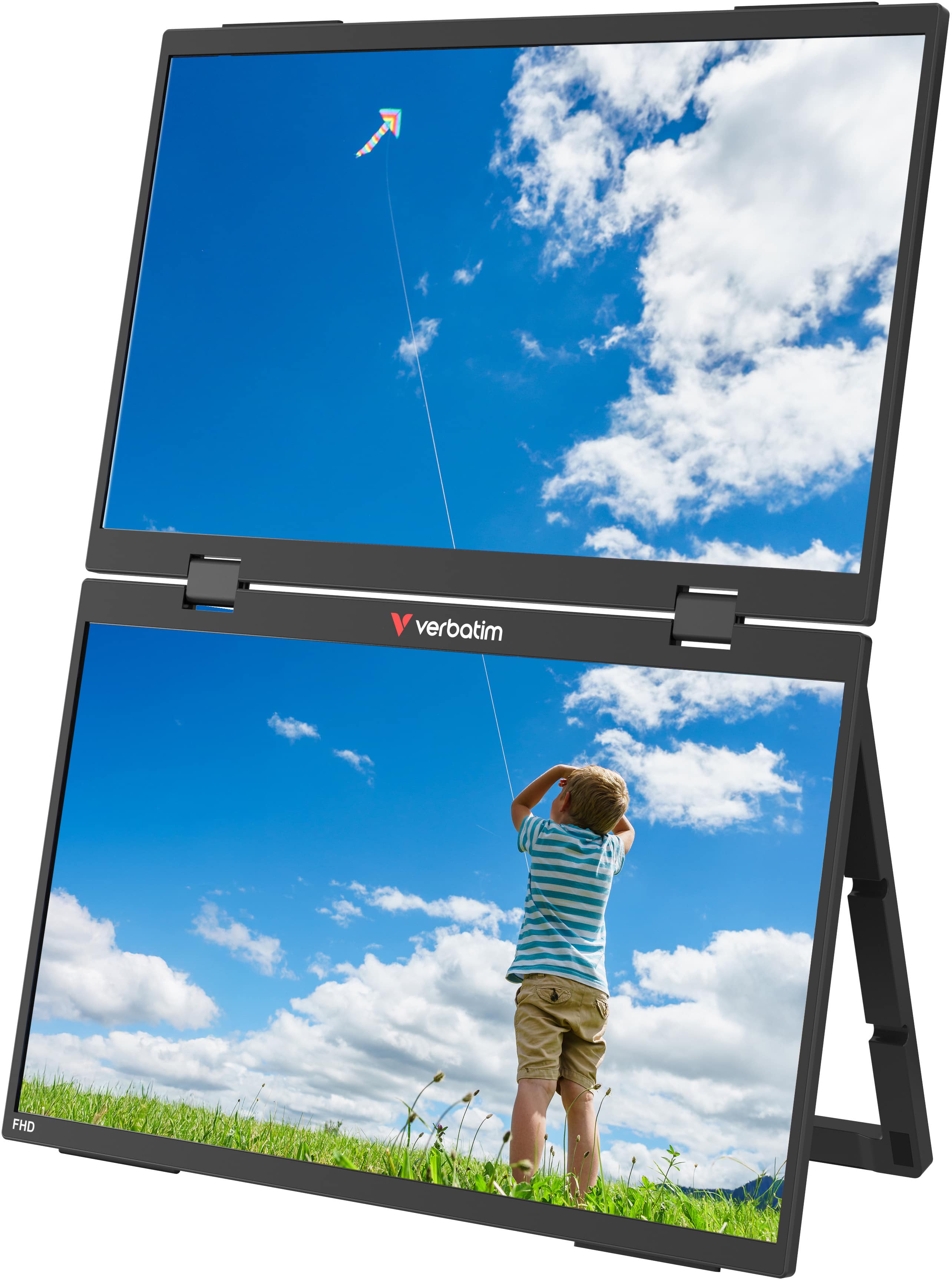 VERBATIM Tragbarer Monitor Dual 2x 15,6 VERBATIM Tragbarer Monitor Dual 2x 15,6