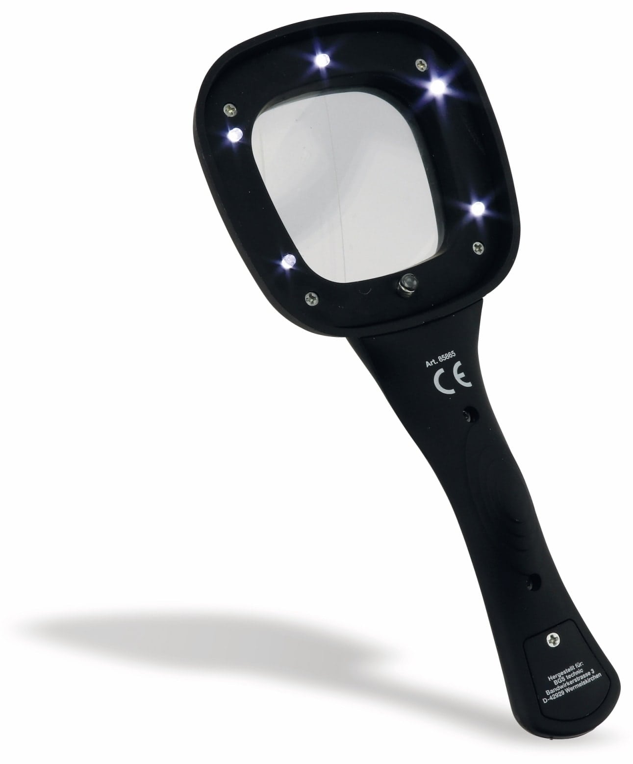 BGS TECHNIC Universal Lupe 85865, mit 6 LEDs, 195 mm