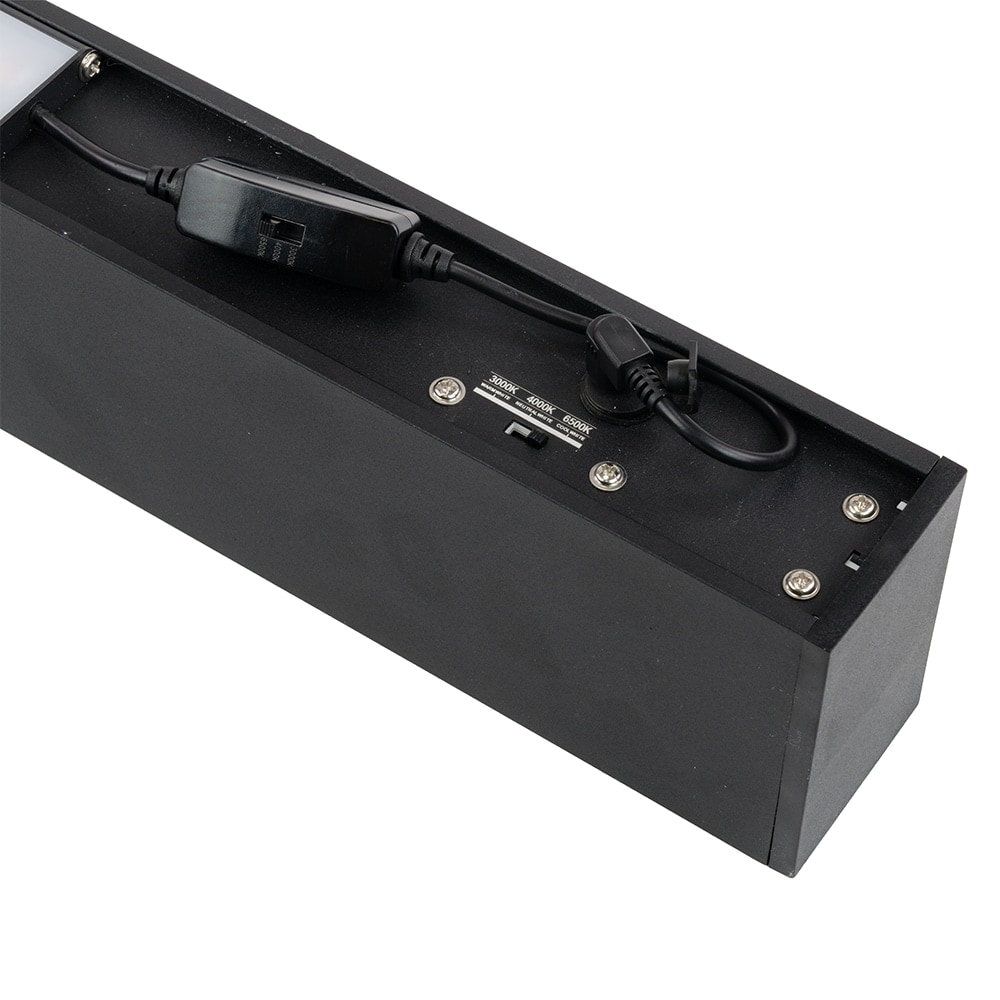 LUXULA LED-Büro-/Tresenleuchte, 30W, 3000/4000/6500K, EEK: E, 3600lm, IP20, schwarz