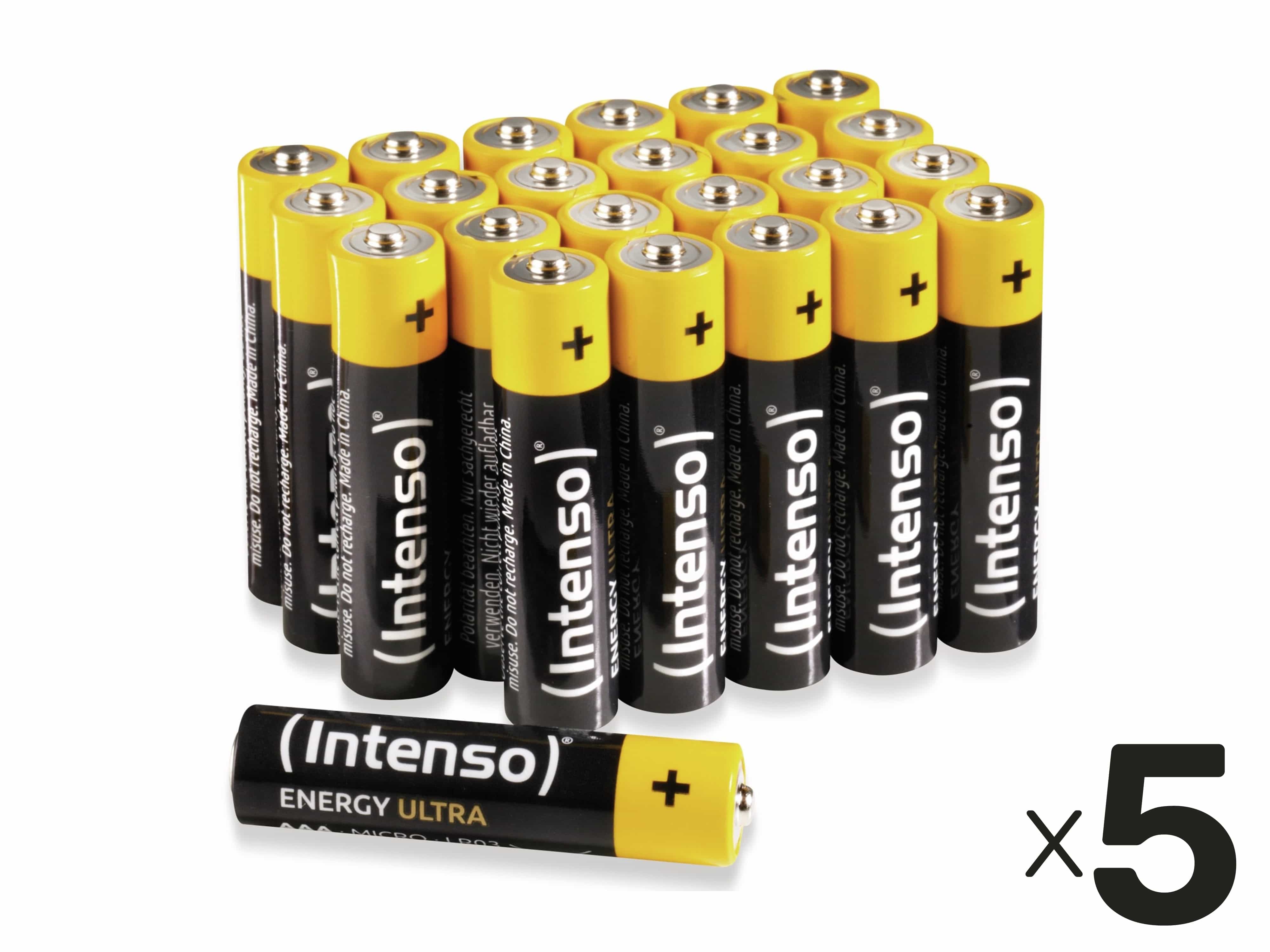 INTENSO Micro-Batterie-Set Energy Ultra, AAA LR03, 120 Stück