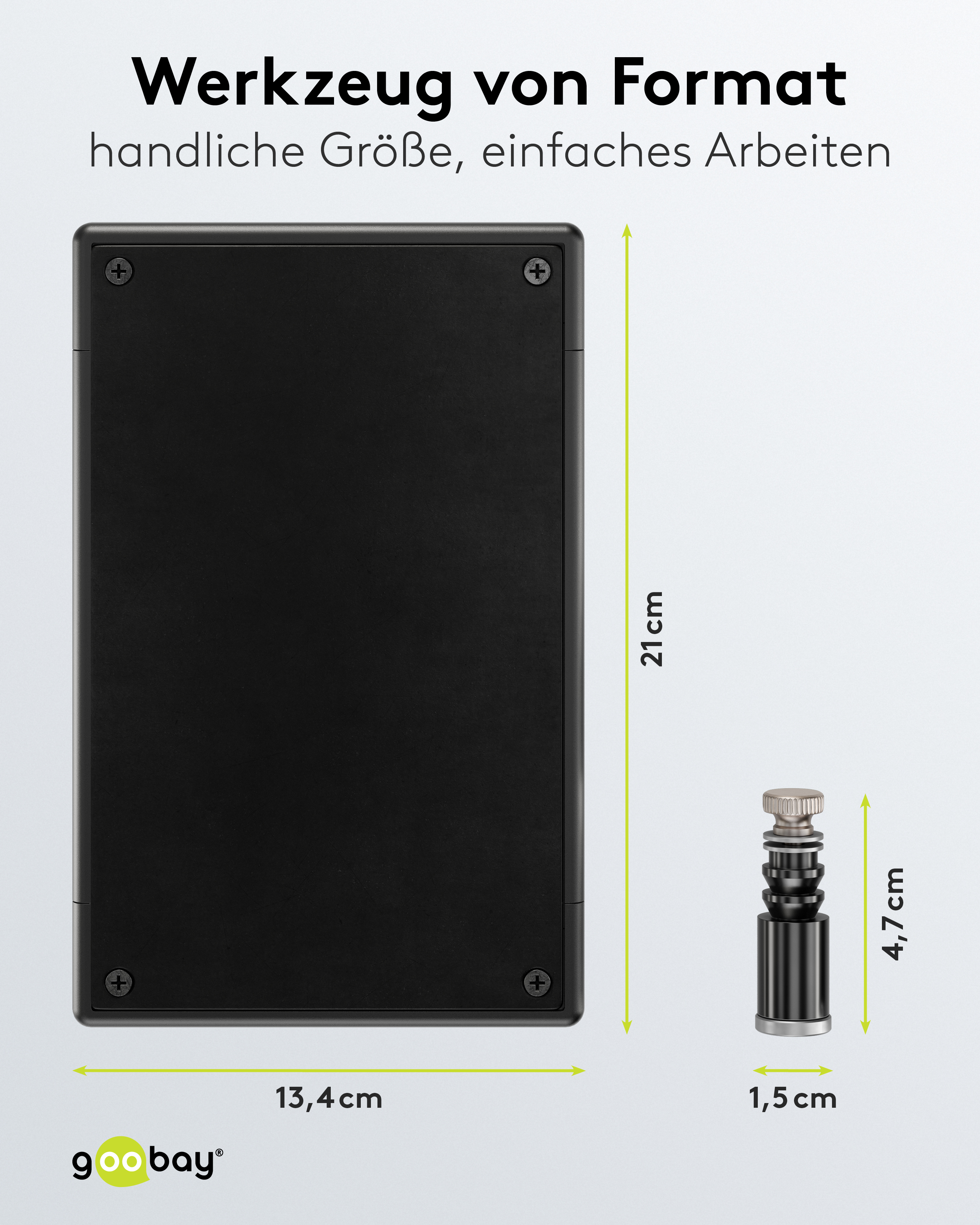GOOBAY Magnetische Platinenhalter und Metallplatte, 77998