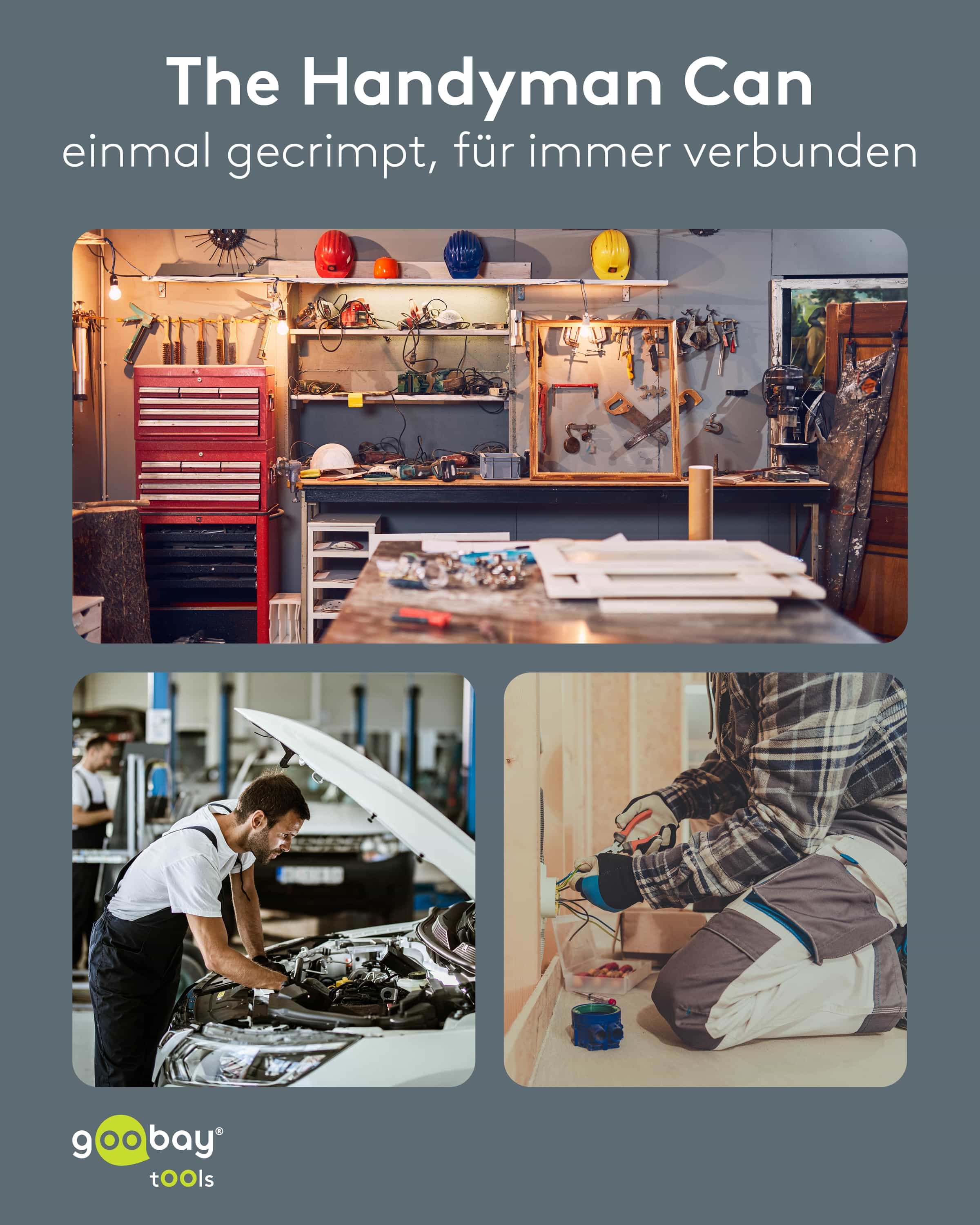 GOOBAY TOOLS Vierkant-Crimpzange für Aderendhülsen GOOBAY TOOLS Vierkant-Crimpzange für Aderendhülsen