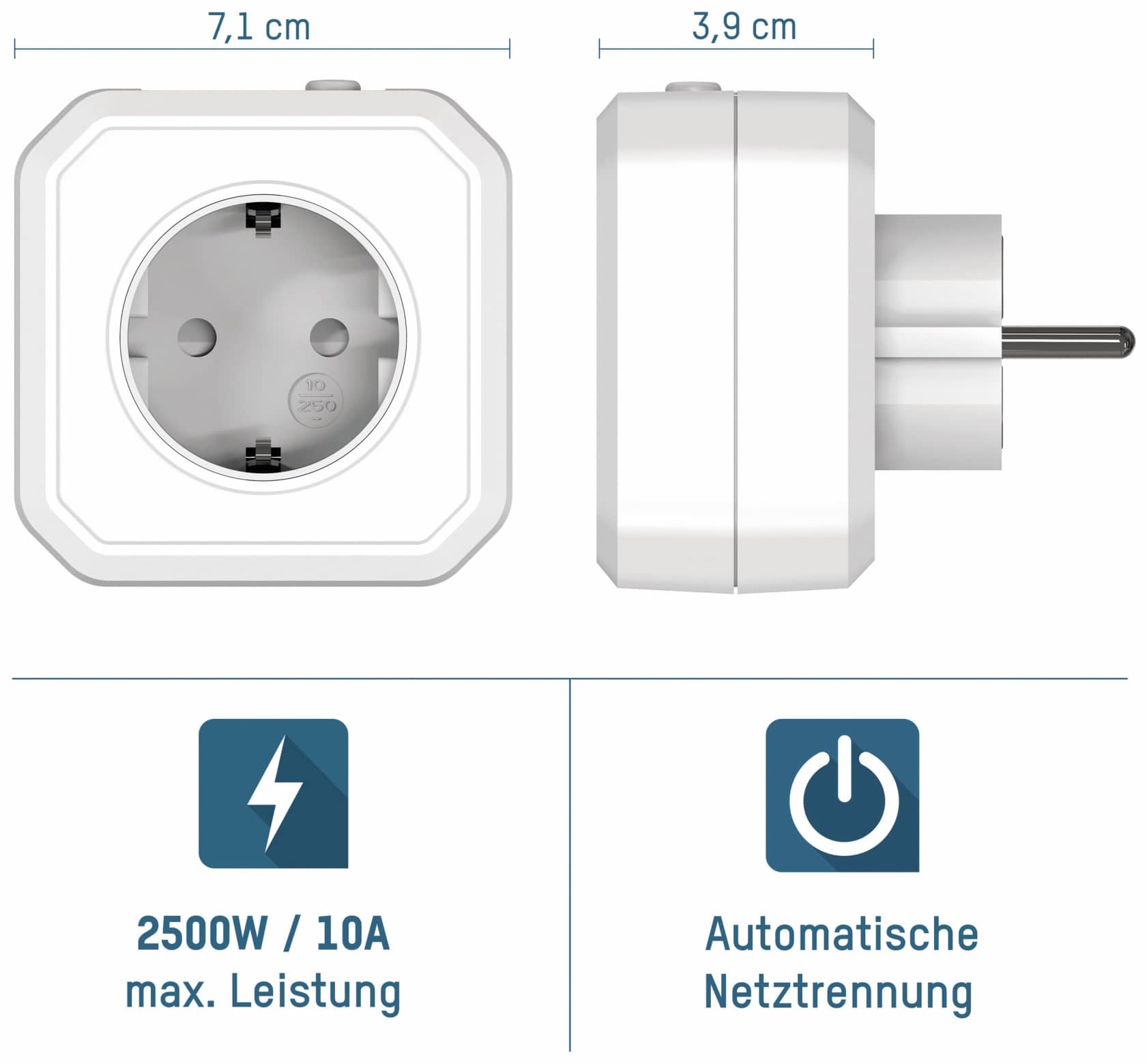 ANSMANN Zeitschaltuhr AES1, Steckdose mit ZeroWatt Technologie ANSMANN Zeitschaltuhr AES1, Steckdose mit ZeroWatt Technologie