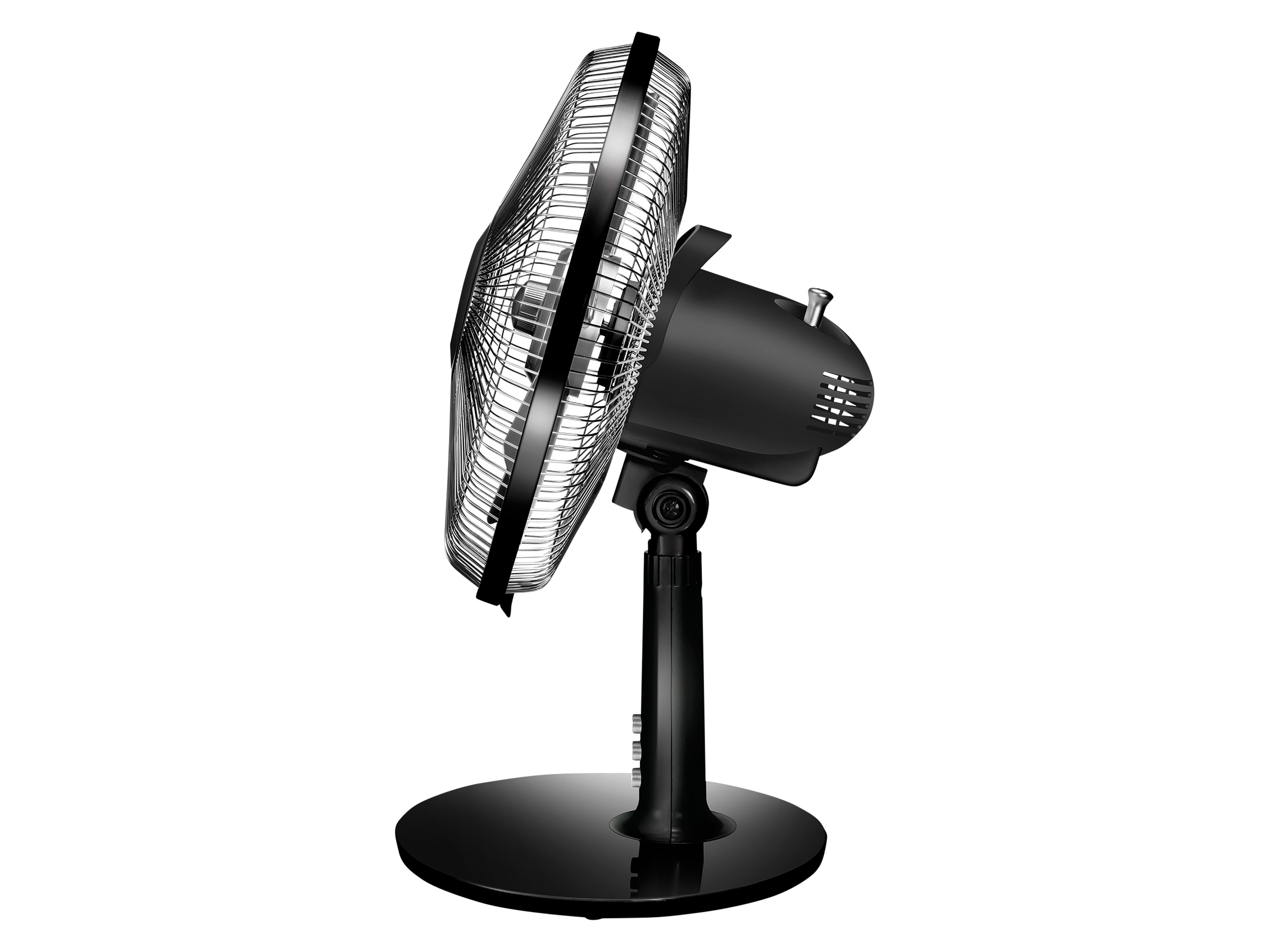 UNOLD Tischventilator 86817, Silverline, 25 W, schwarz/silber