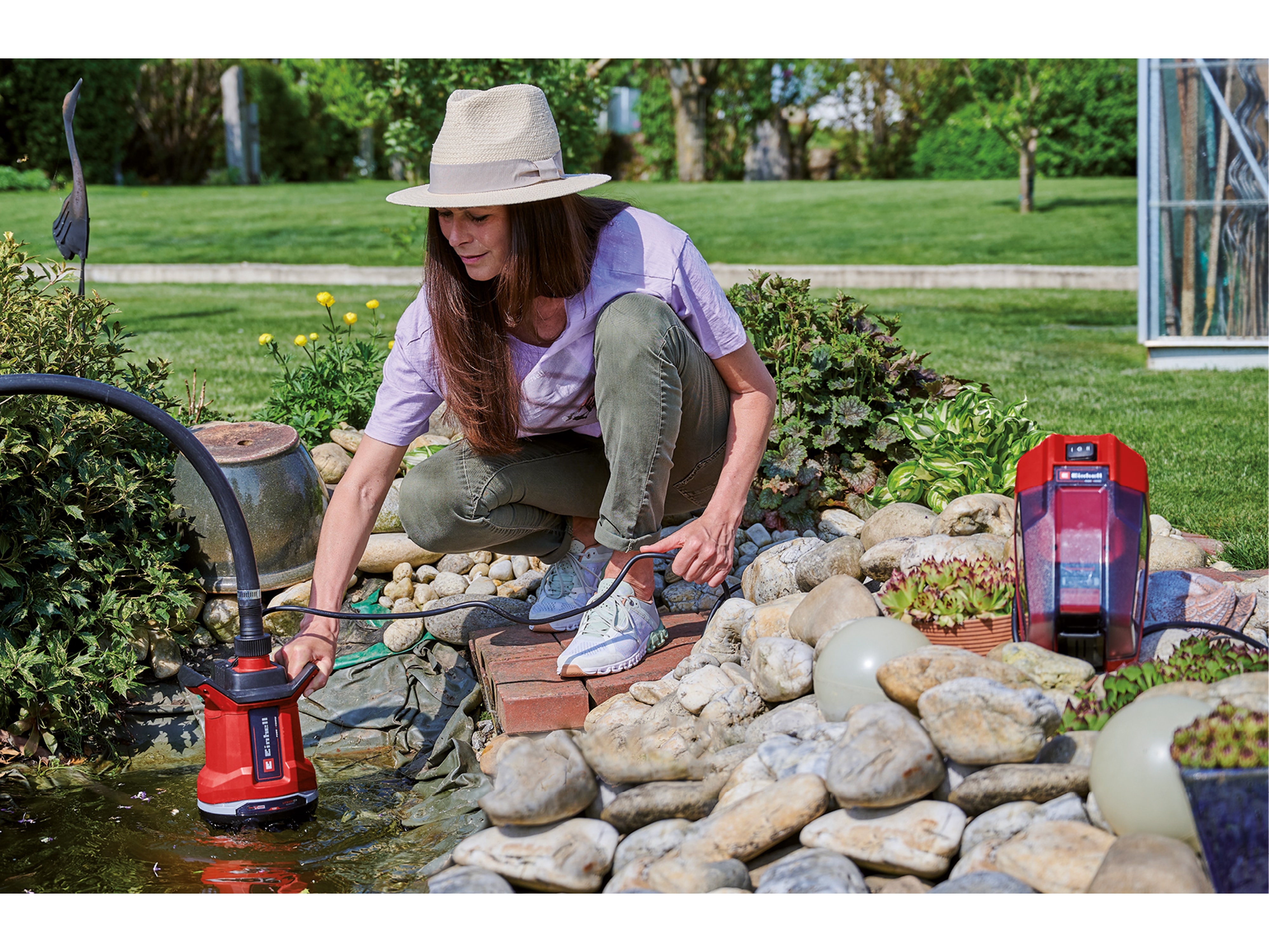 EINHELL Akku-Schmutzwasserpumpe GE-DP 18/25 Li + Starterset