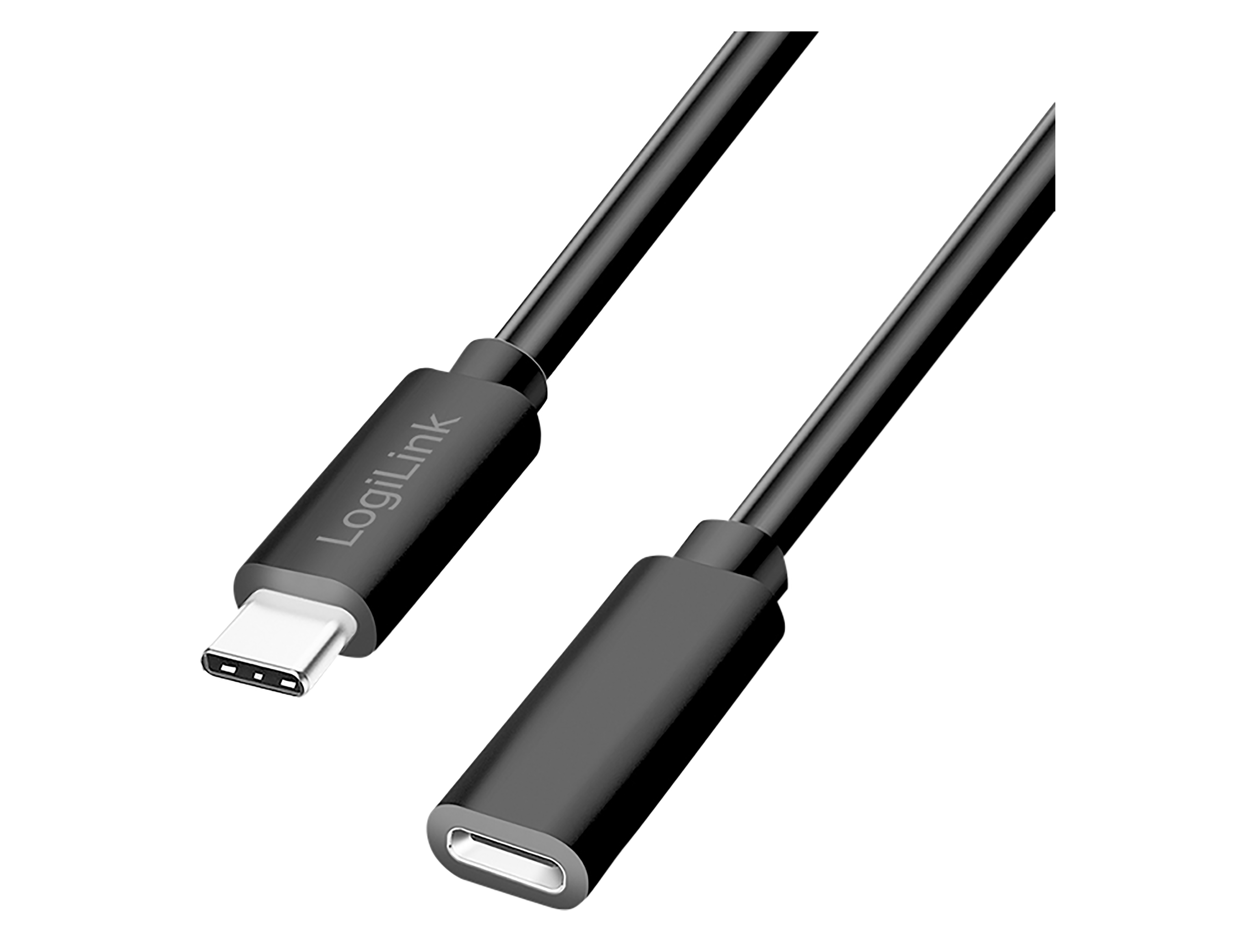 LOGILINK USB2.0 Kabel CU0212 USB-C M/USB-C F PD 3m schwarz LOGILINK USB2.0 Kabel CU0212 USB-C M/USB-C F PD 3m schwarz