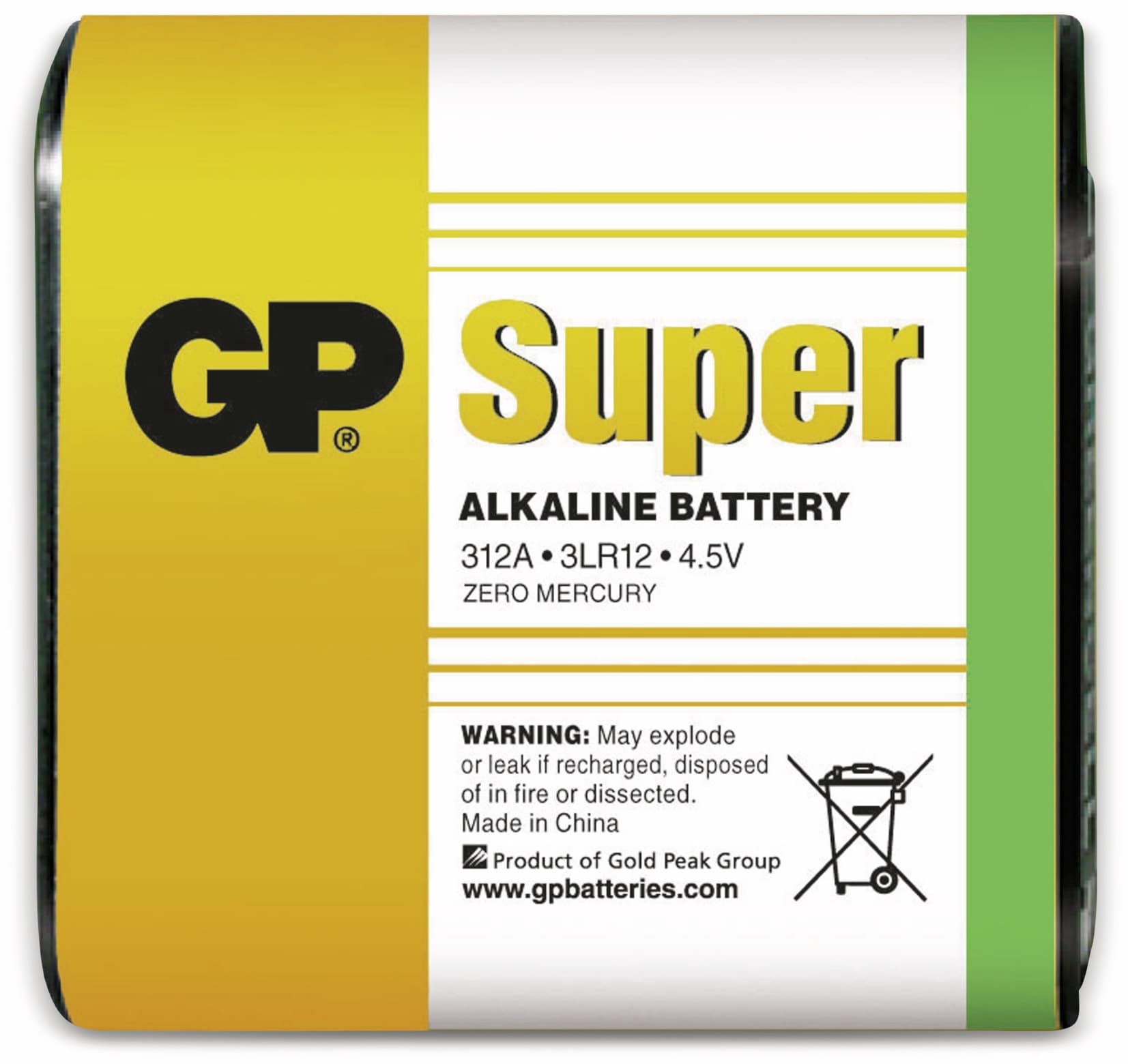 GP 4,5V-Flachbatterie SUPER Alkaline 1 Stück