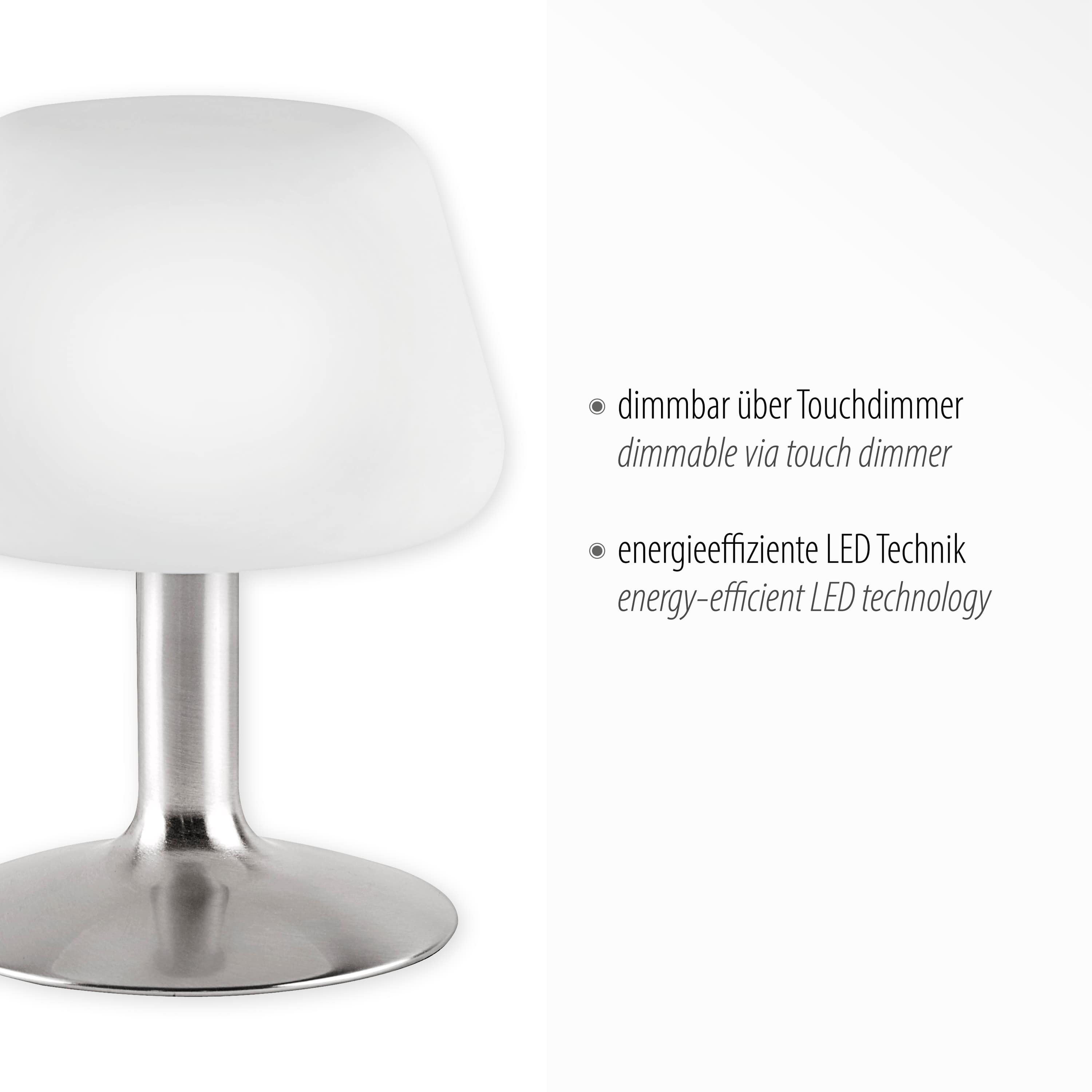 PAUL NEUHAUS LED-Tischleuchte 4078-55 stahl, 2,6 W, 265 lm, 3000 K PAUL NEUHAUS LED-Tischleuchte 4078-55 stahl, 2,6 W, 265 lm, 3000 K