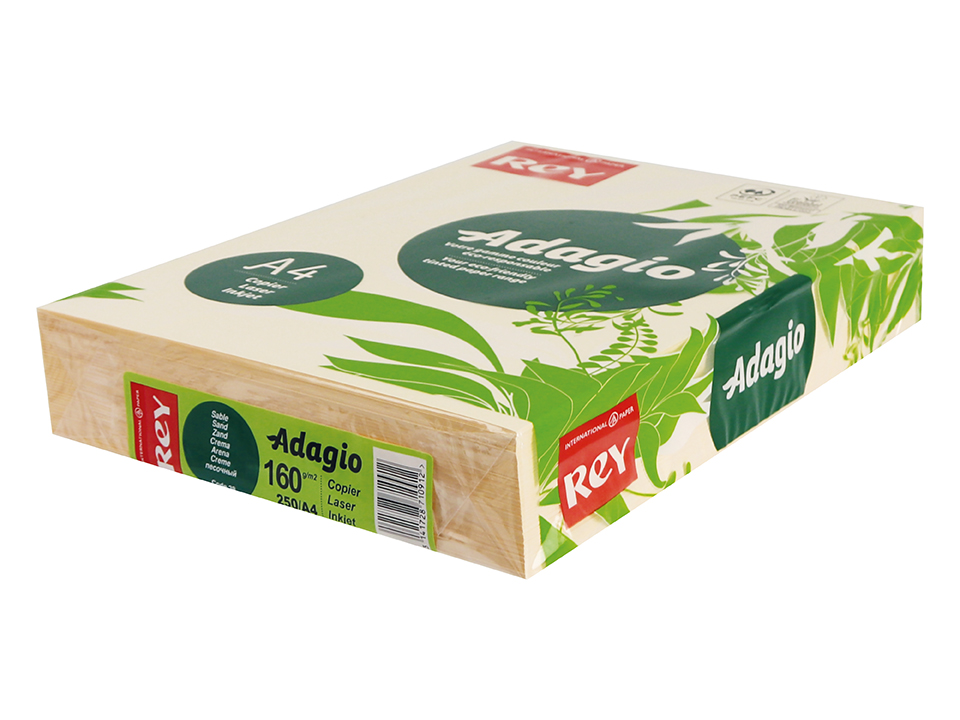 Kopierpapier REY/ADAGIO A4 160 g/m², 250 Blatt, Sand Kopierpapier REY/ADAGIO A4 160 g/m², 250 Blatt, Sand