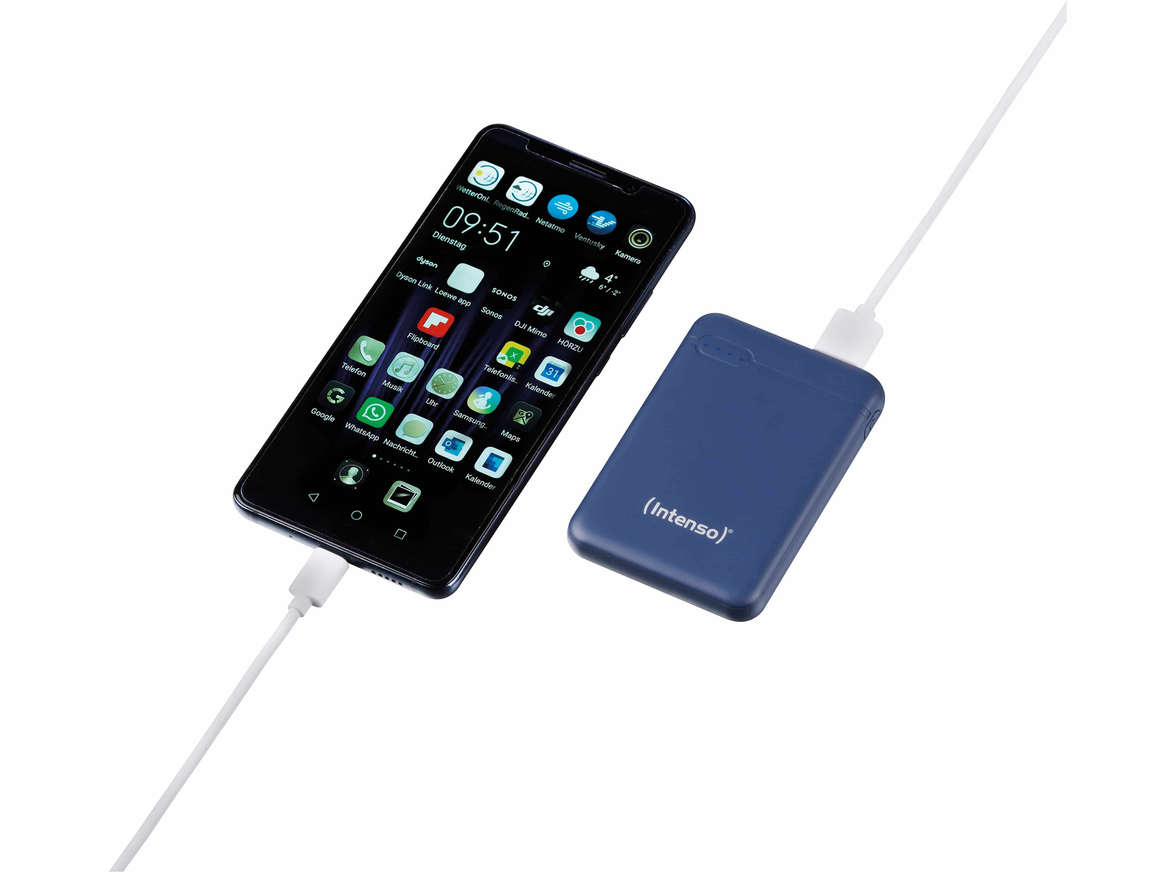 INTENSO USB Powerbank 7313525 XS 5000, 5.000 mAh, dunkelblau