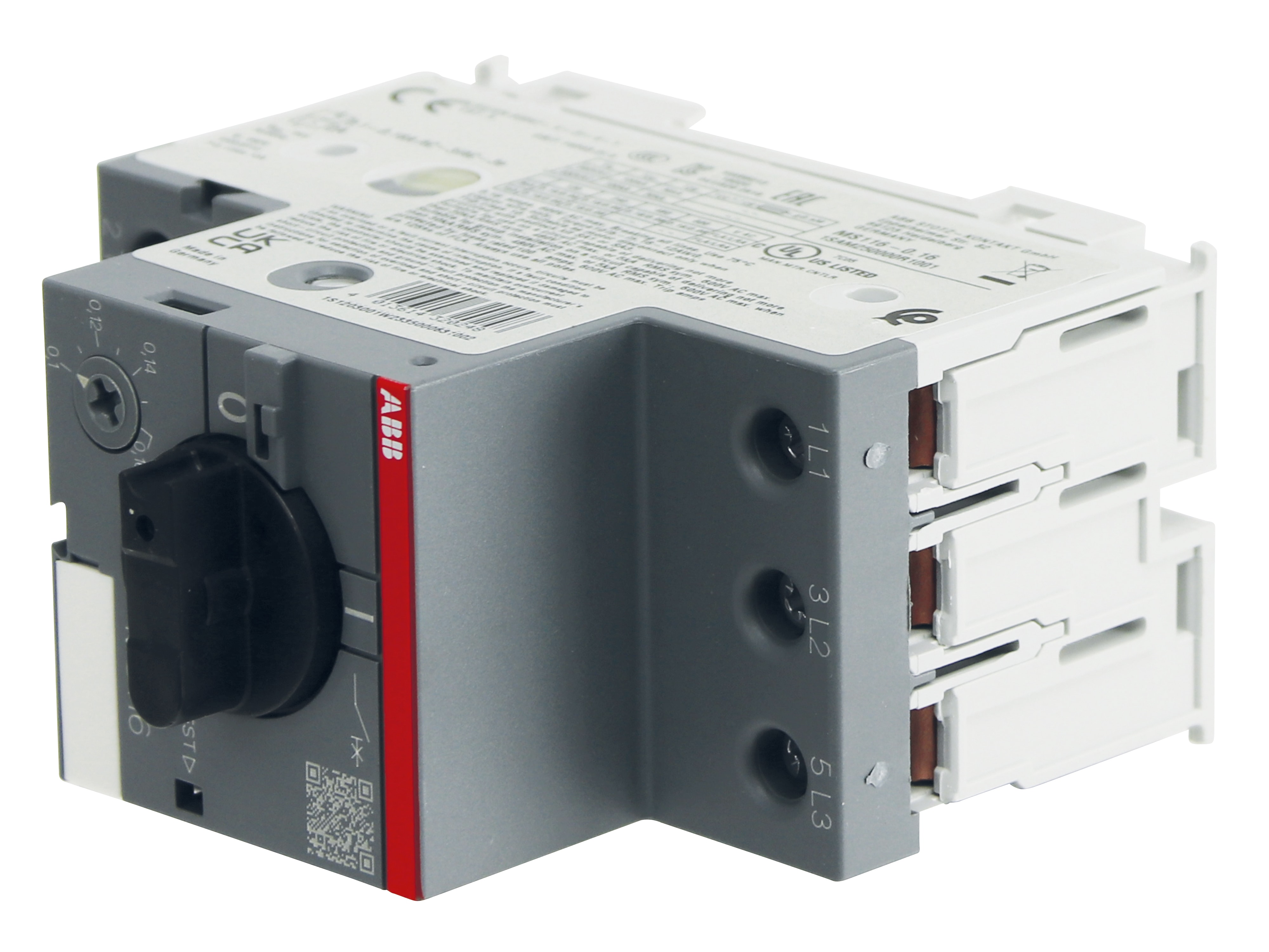 ABB Motorschutzschalter MS116-0.16, Auslöseklasse 10 A, 0.1...0.16 A
