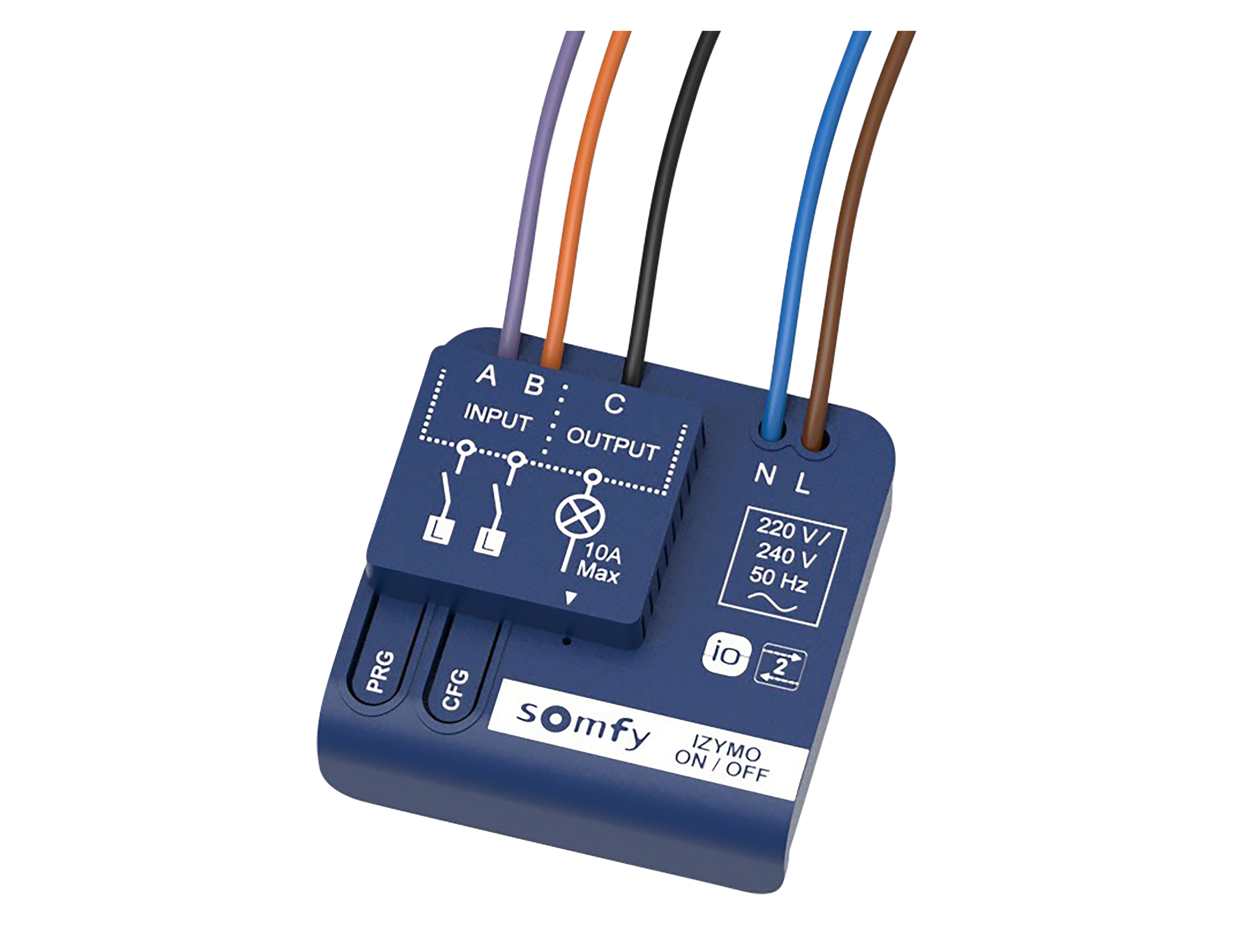SOMFY Unterputzempfänger Licht an/aus io, 1822649
