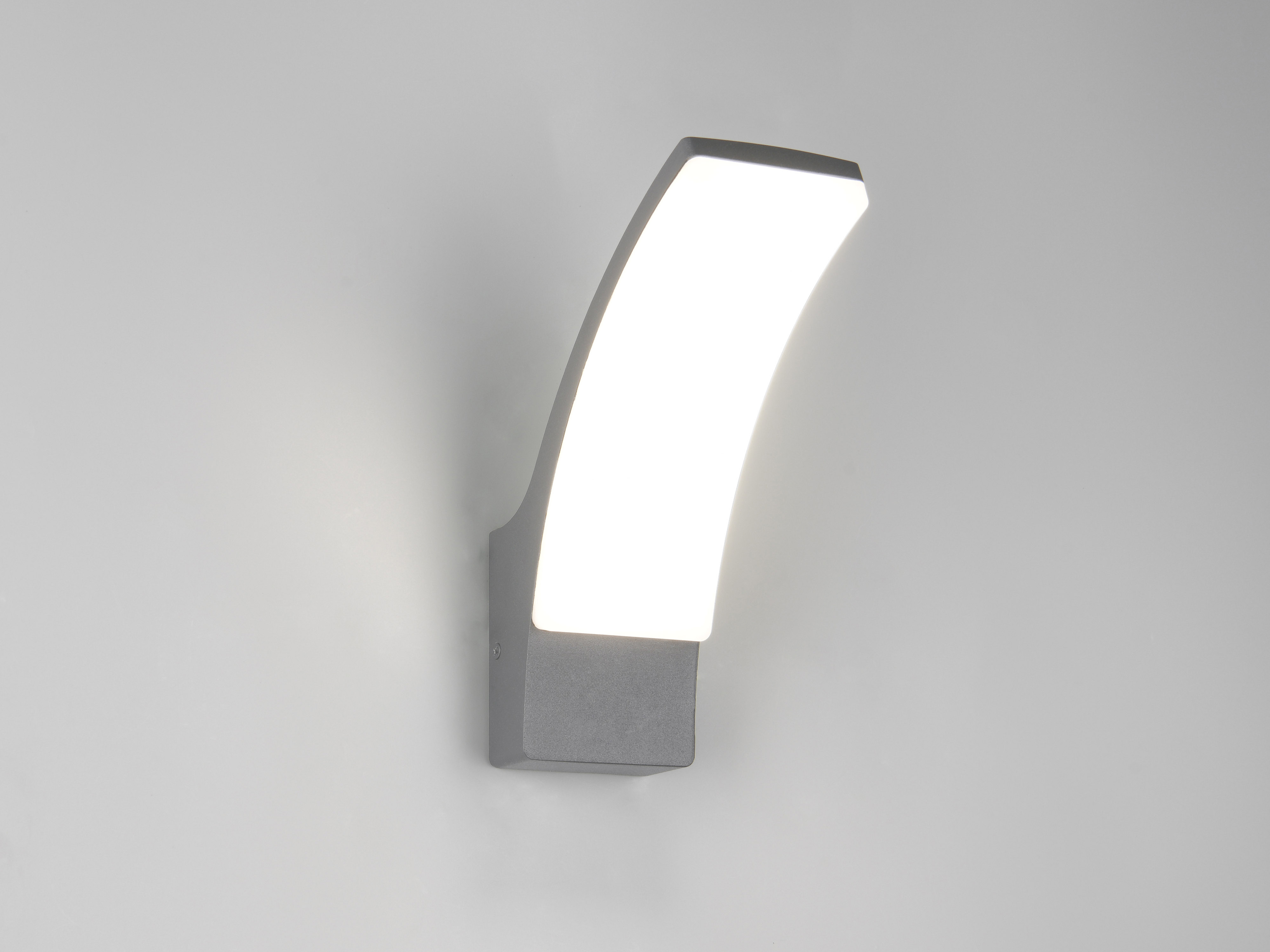 REALITY LED-Wandleuchte Beja R23356142, 12,5W, 4000K, 1650lm, neutralweiß, IP44, Anthrazit